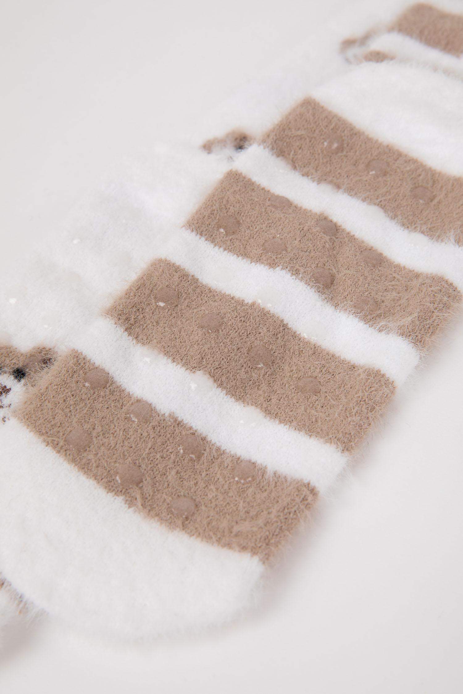 Kadın Kaydırmaz Taban 2'li Kışlık Çorap