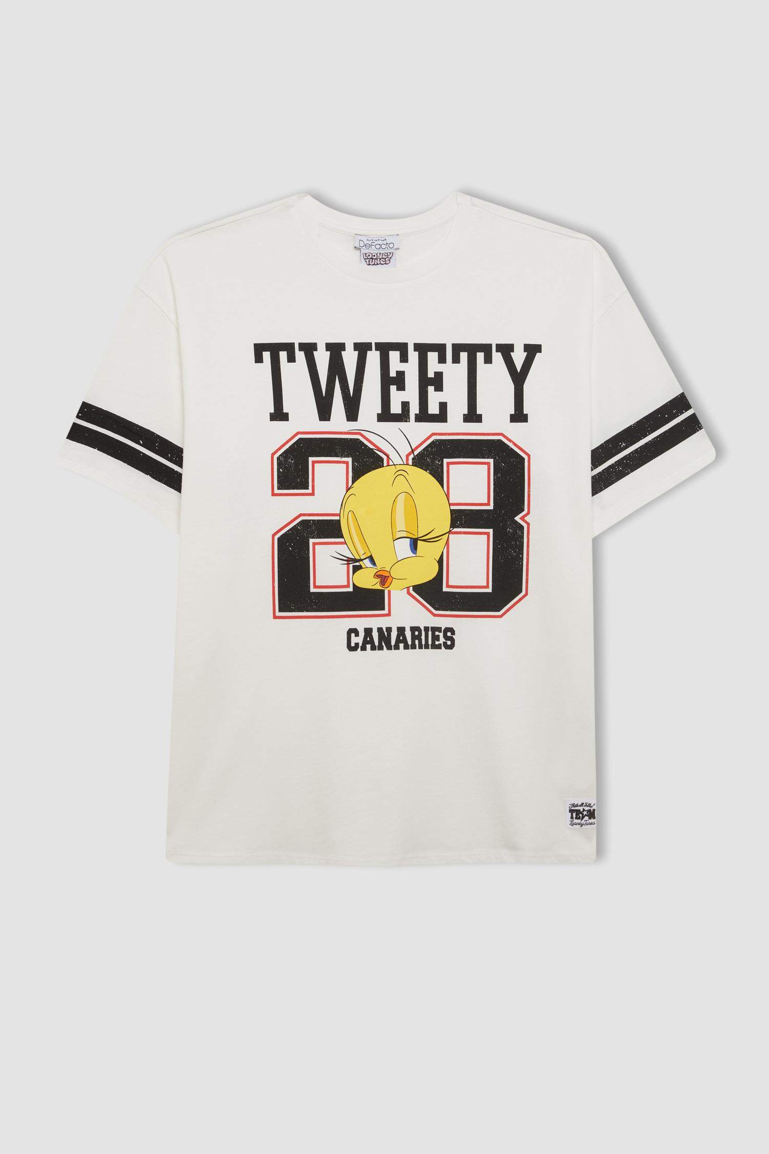 Looney Tunes Oversize Fit Crew Neck Short Sleeve T-Shirt