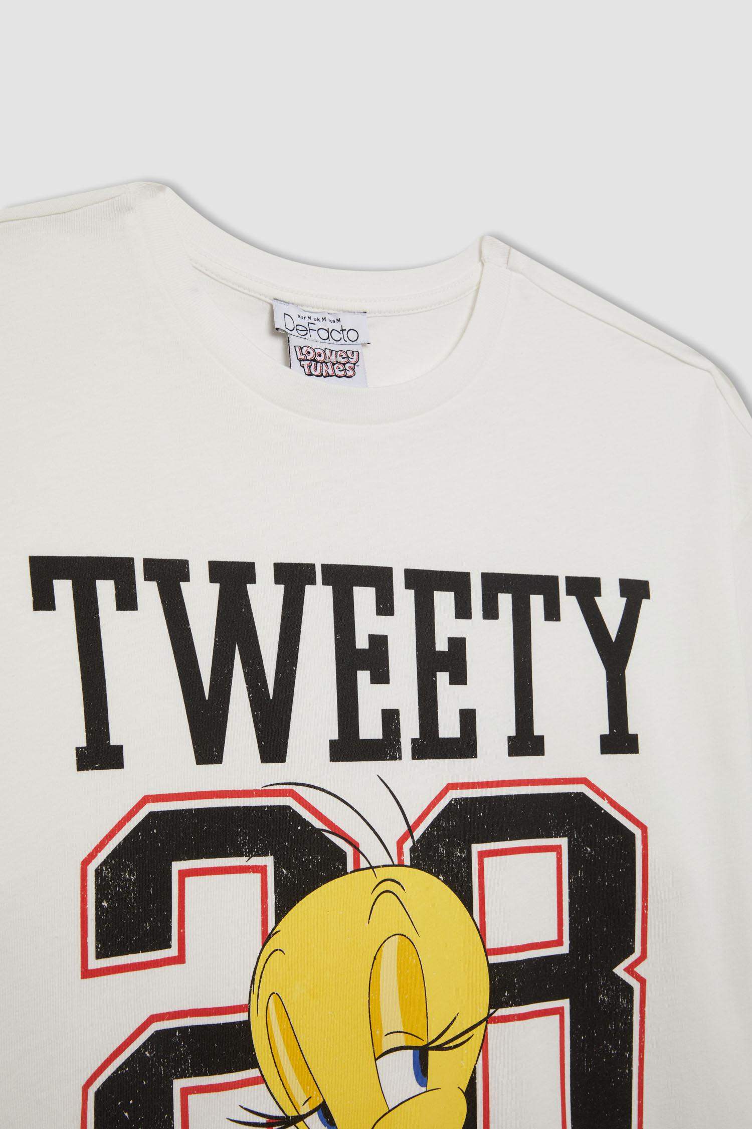 Looney Tunes Oversize Fit Crew Neck Short Sleeve T-Shirt