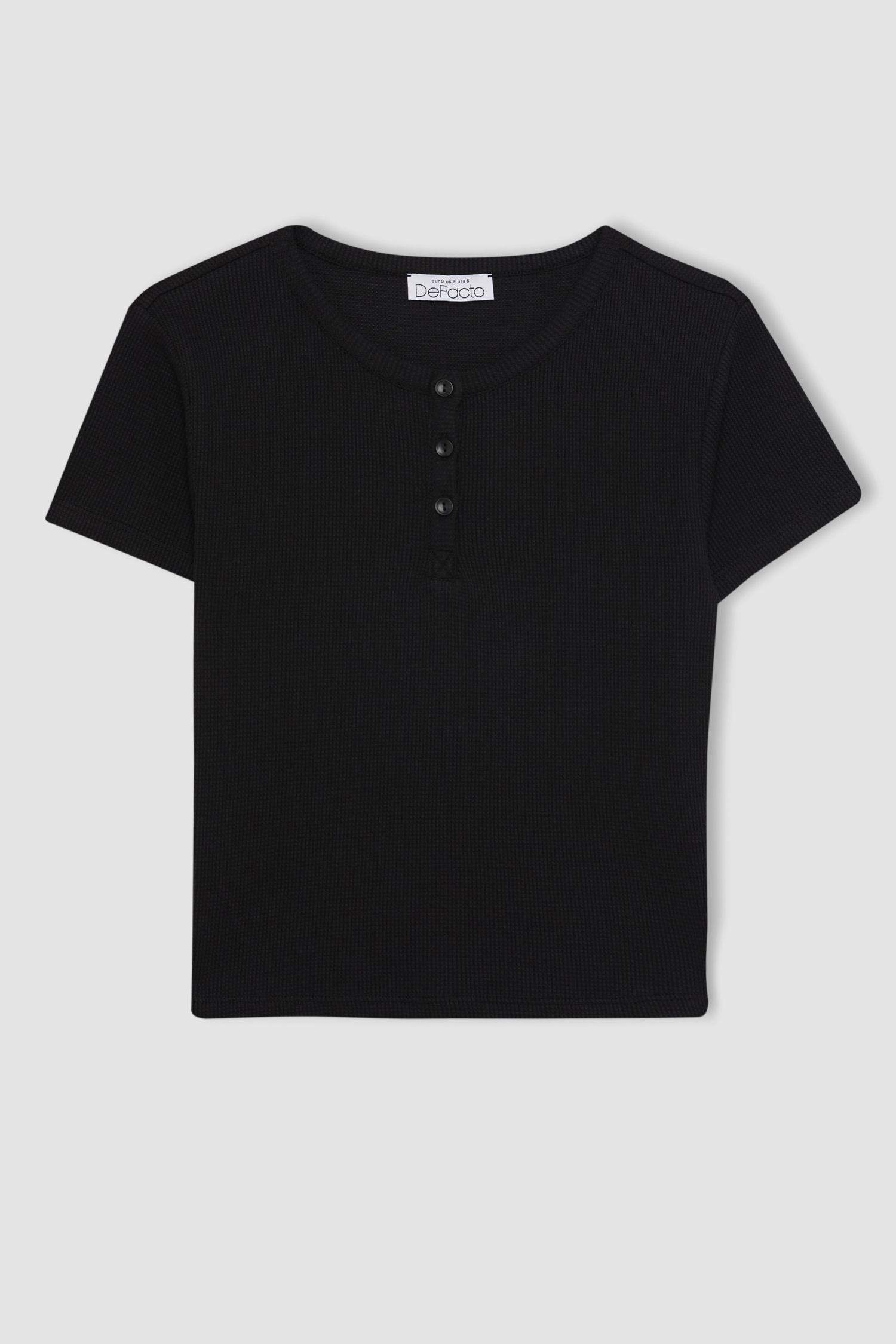 Slim Fit Crew Neck Short Sleeve T-Shirt