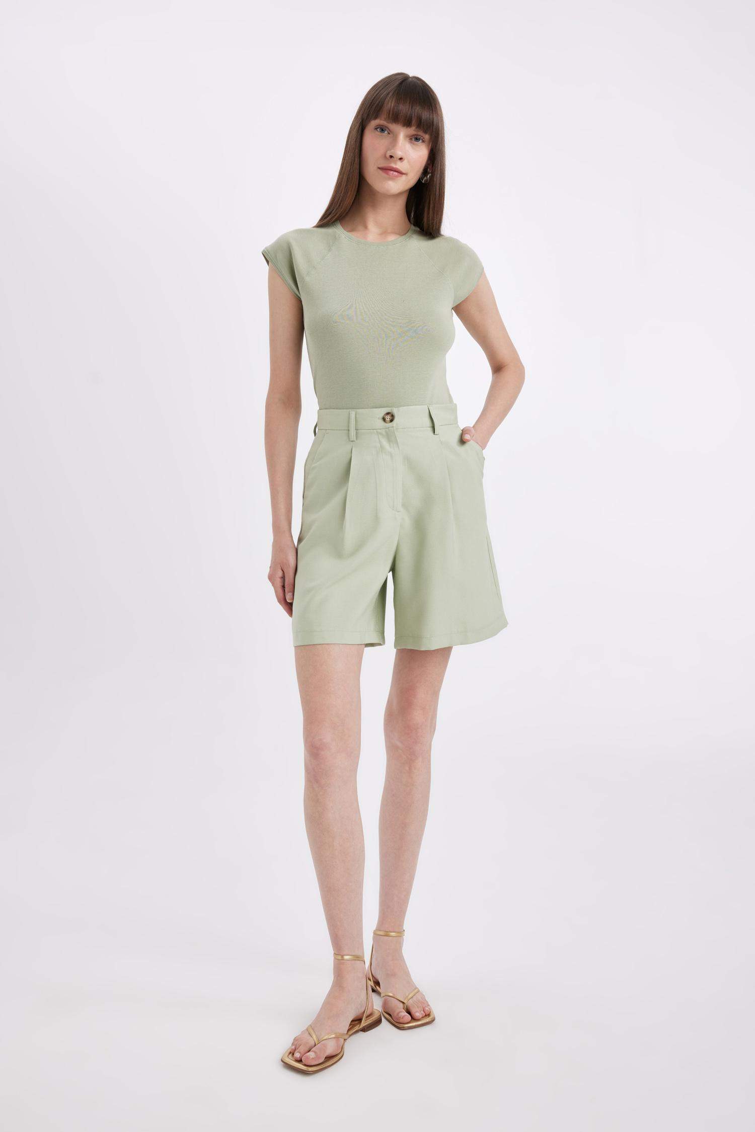 High Waist Wide Leg Shorts