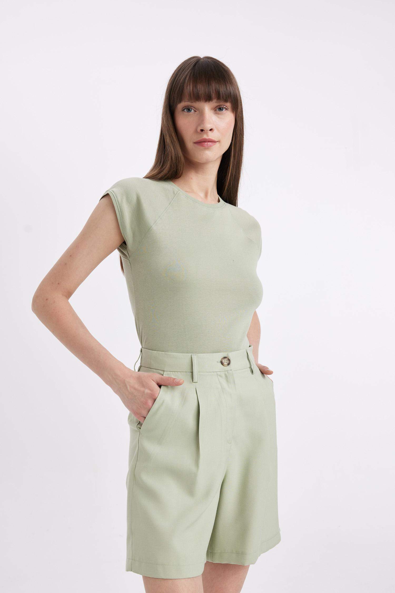 High Waist Wide Leg Shorts