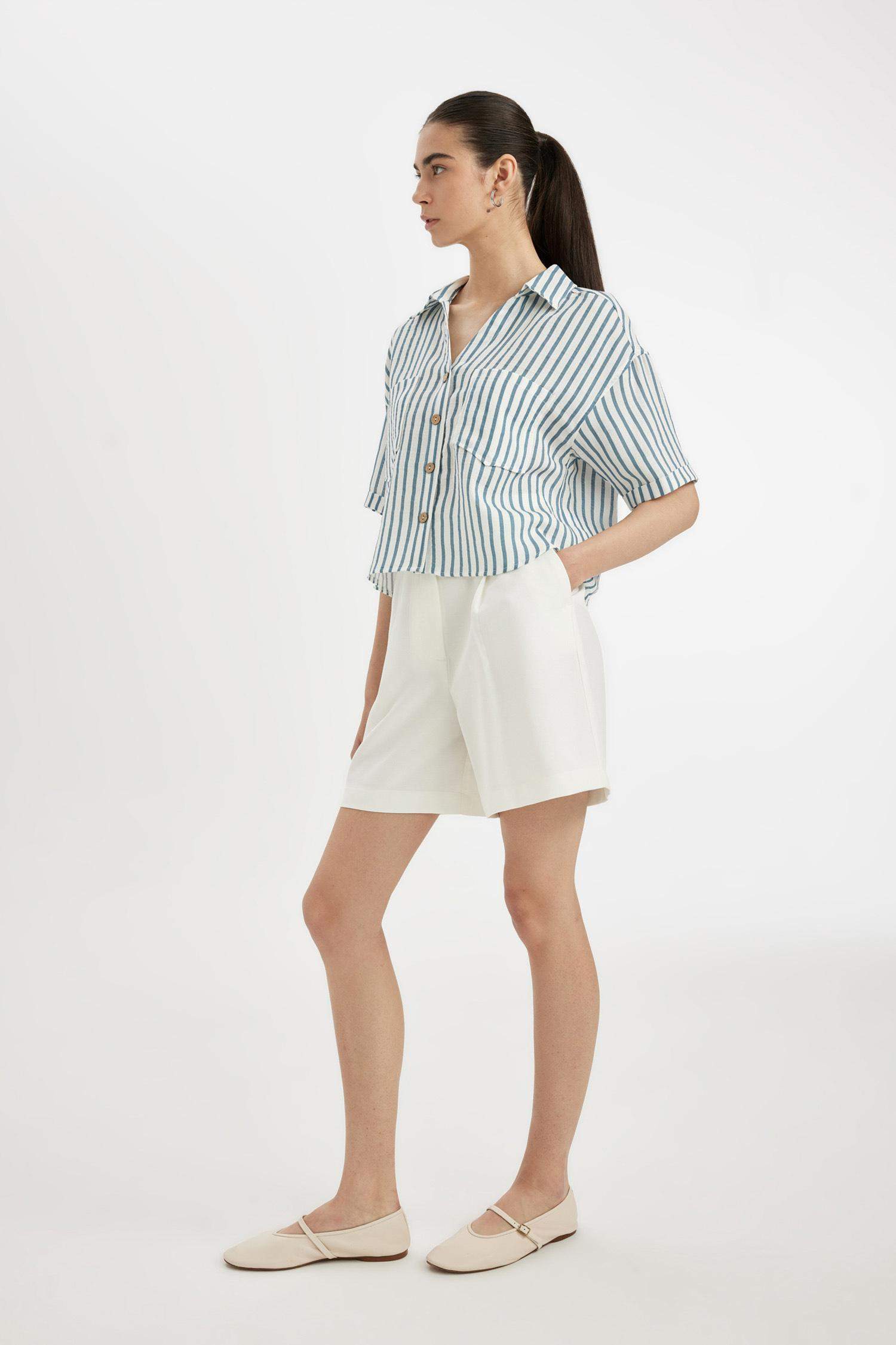 High Waist Wide Leg Shorts