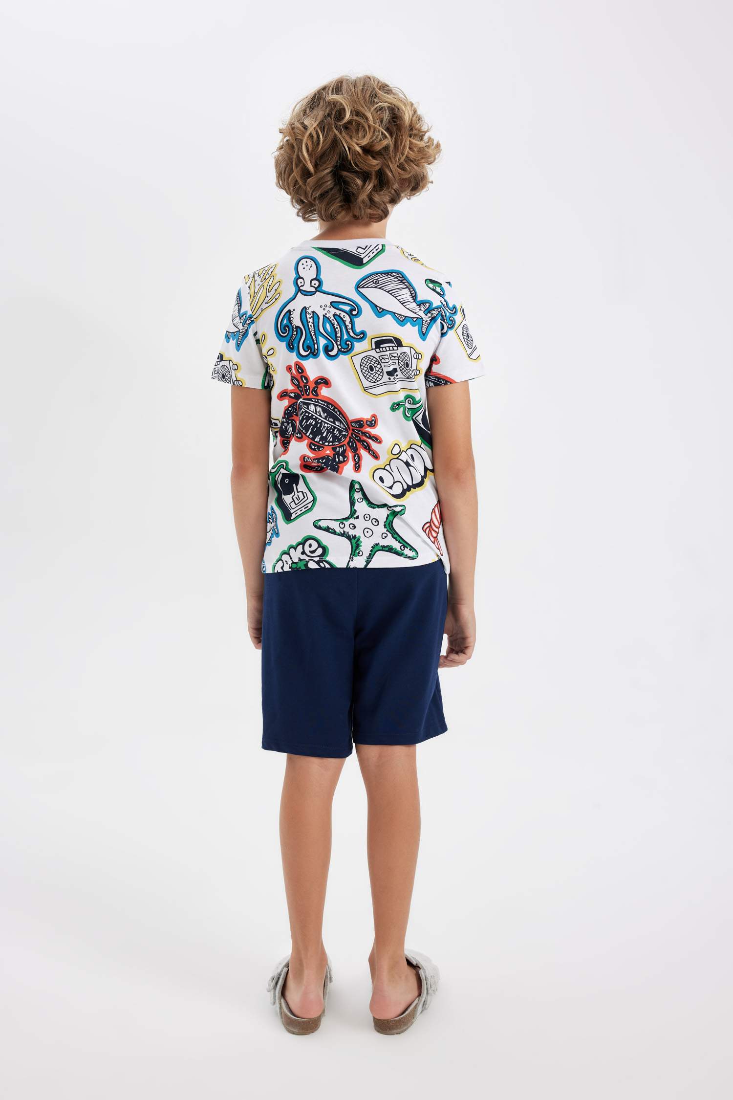 سيت بجامة ولادي قصة عادية - قطعتين