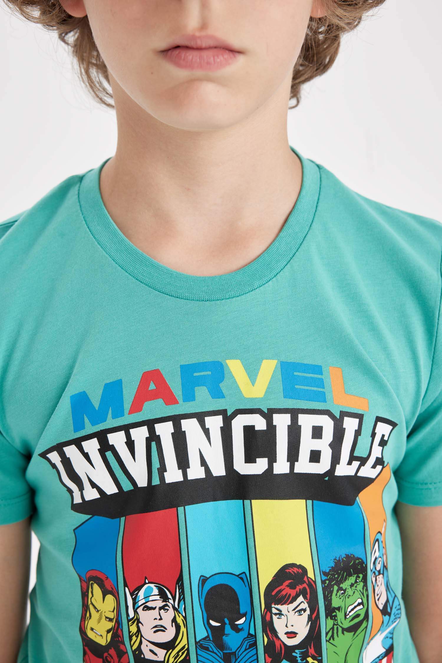 سيت بجامة قصة عادية من مارفل - قطعتين