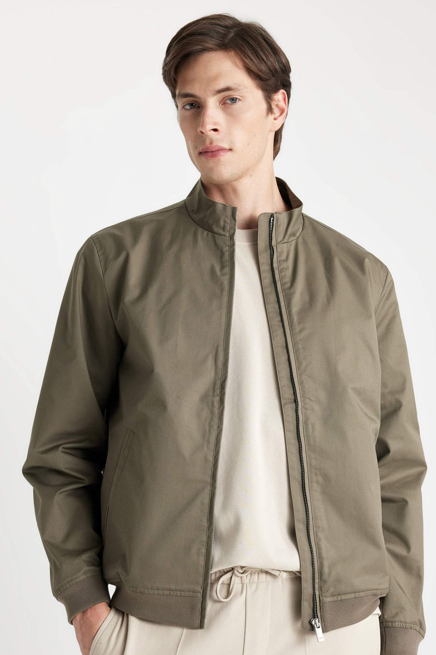 Slim Fit Windproof Stand Collar Light Thin Jacket