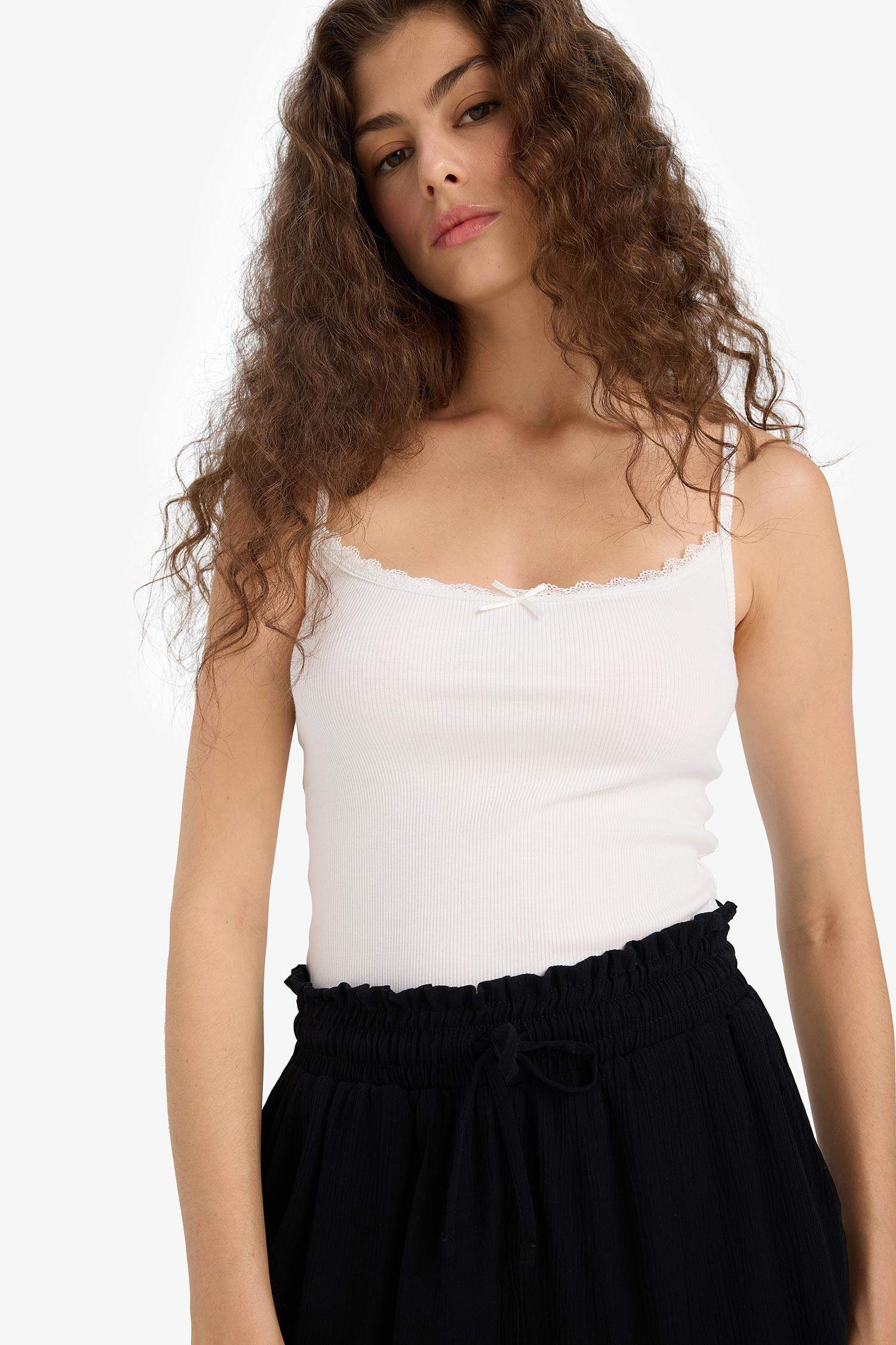 Slim Fit Camisole V-Neck Tank Top