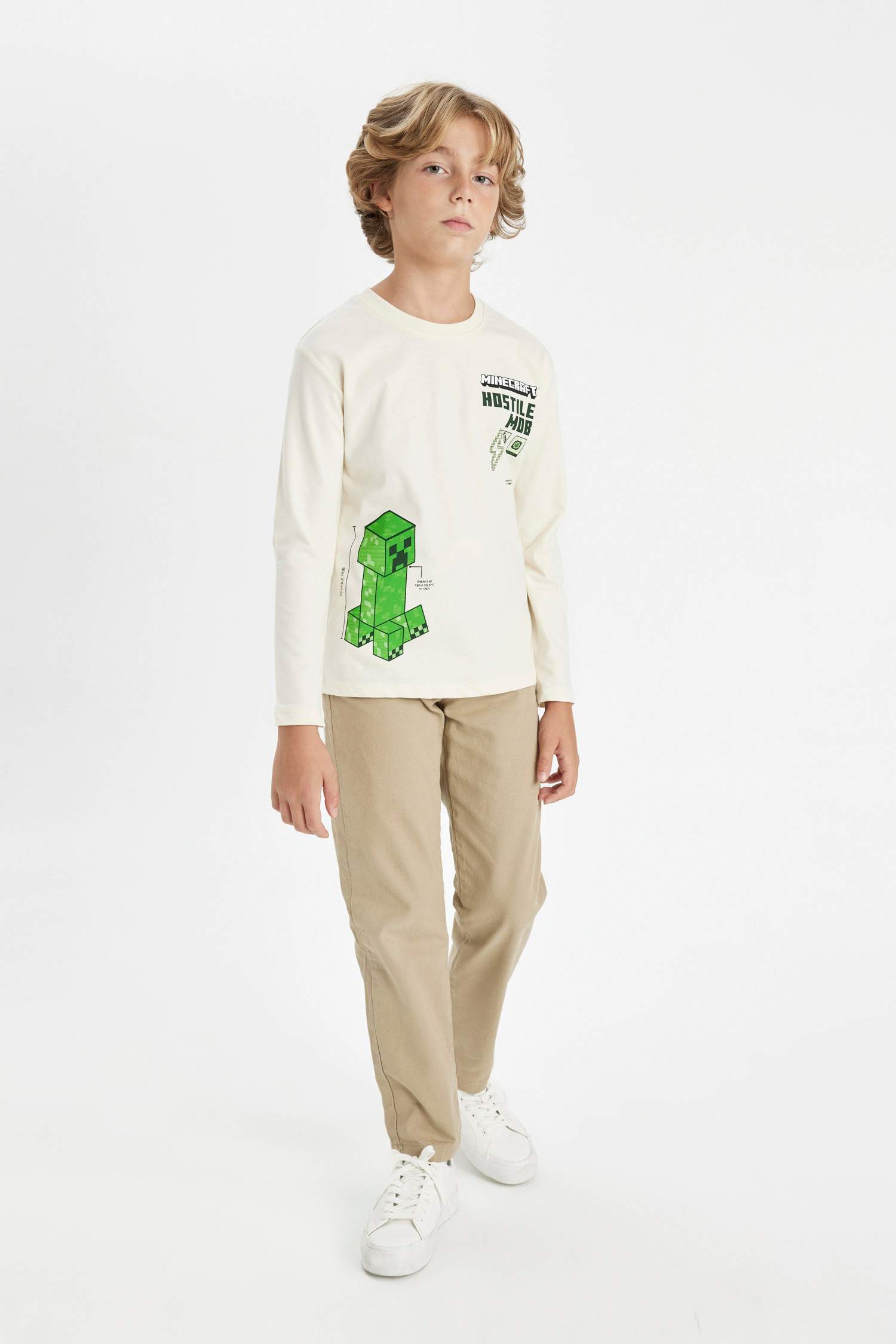 Boy Regular Fit Standard Leg Gabardine Trousers