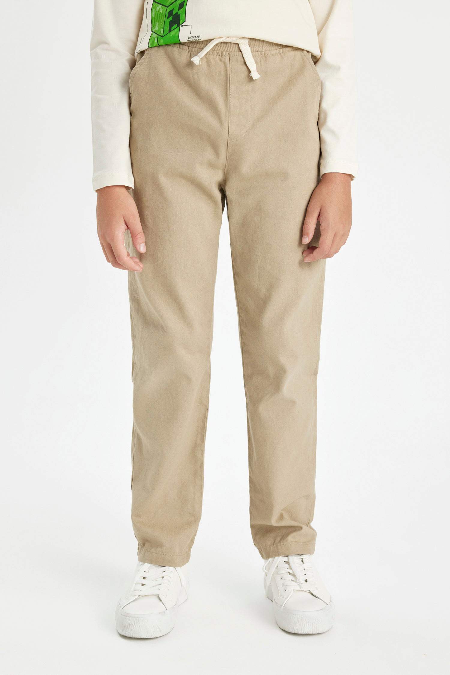 Boy Regular Fit Standard Leg Gabardine Trousers
