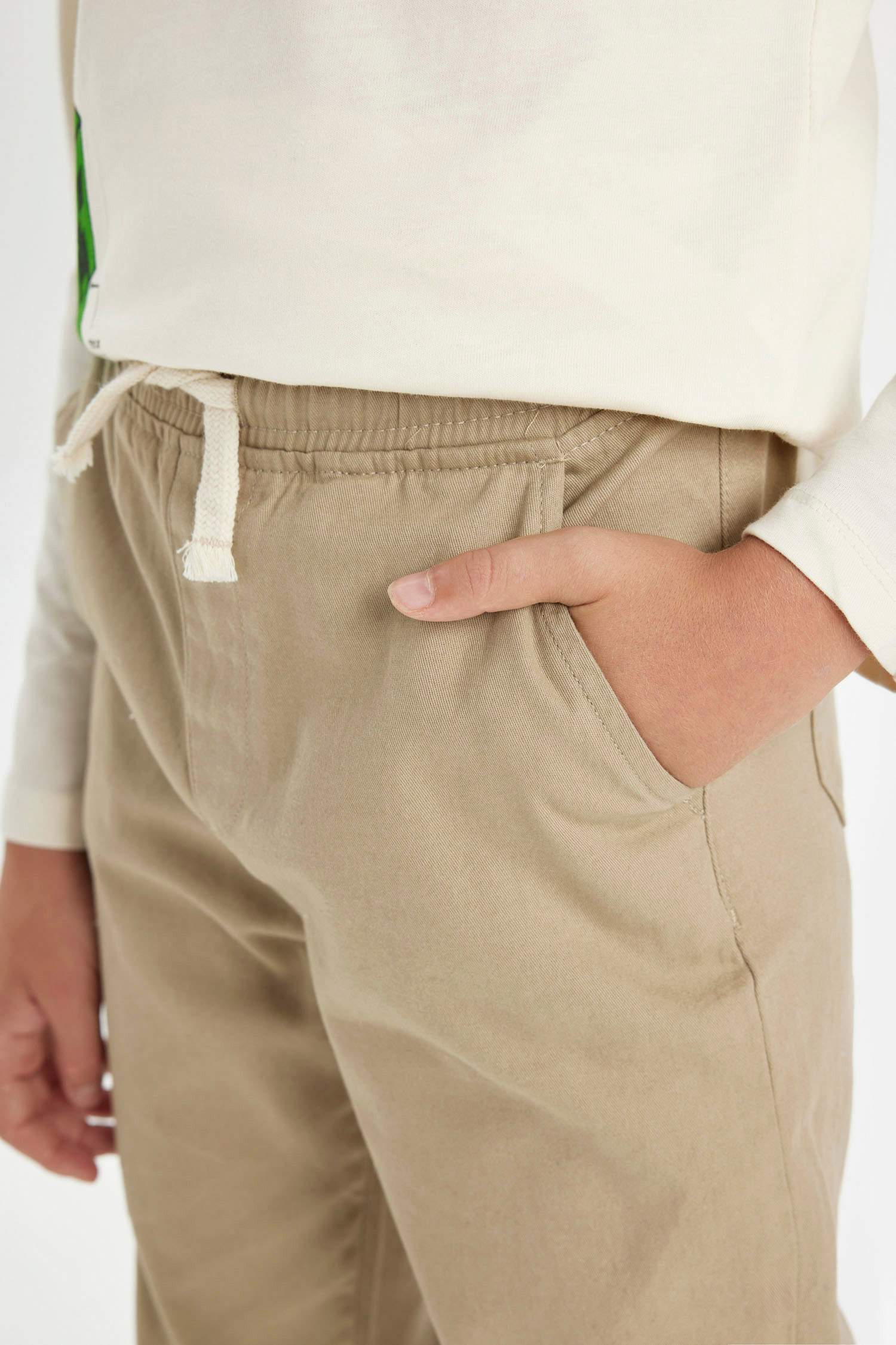 Boy Regular Fit Standard Leg Gabardine Trousers