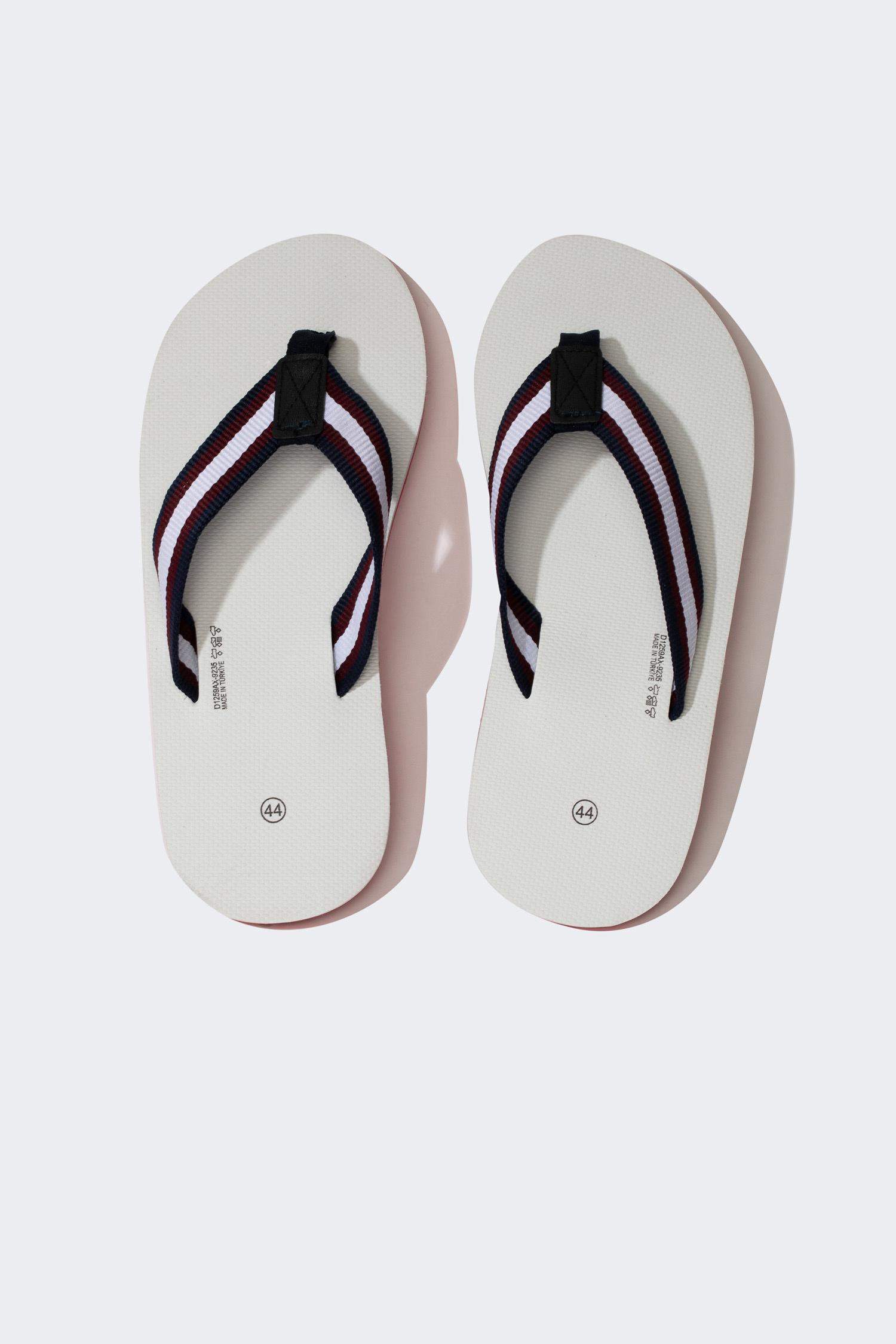 Man Thick Sole Slip On Combed Cotton Slippers