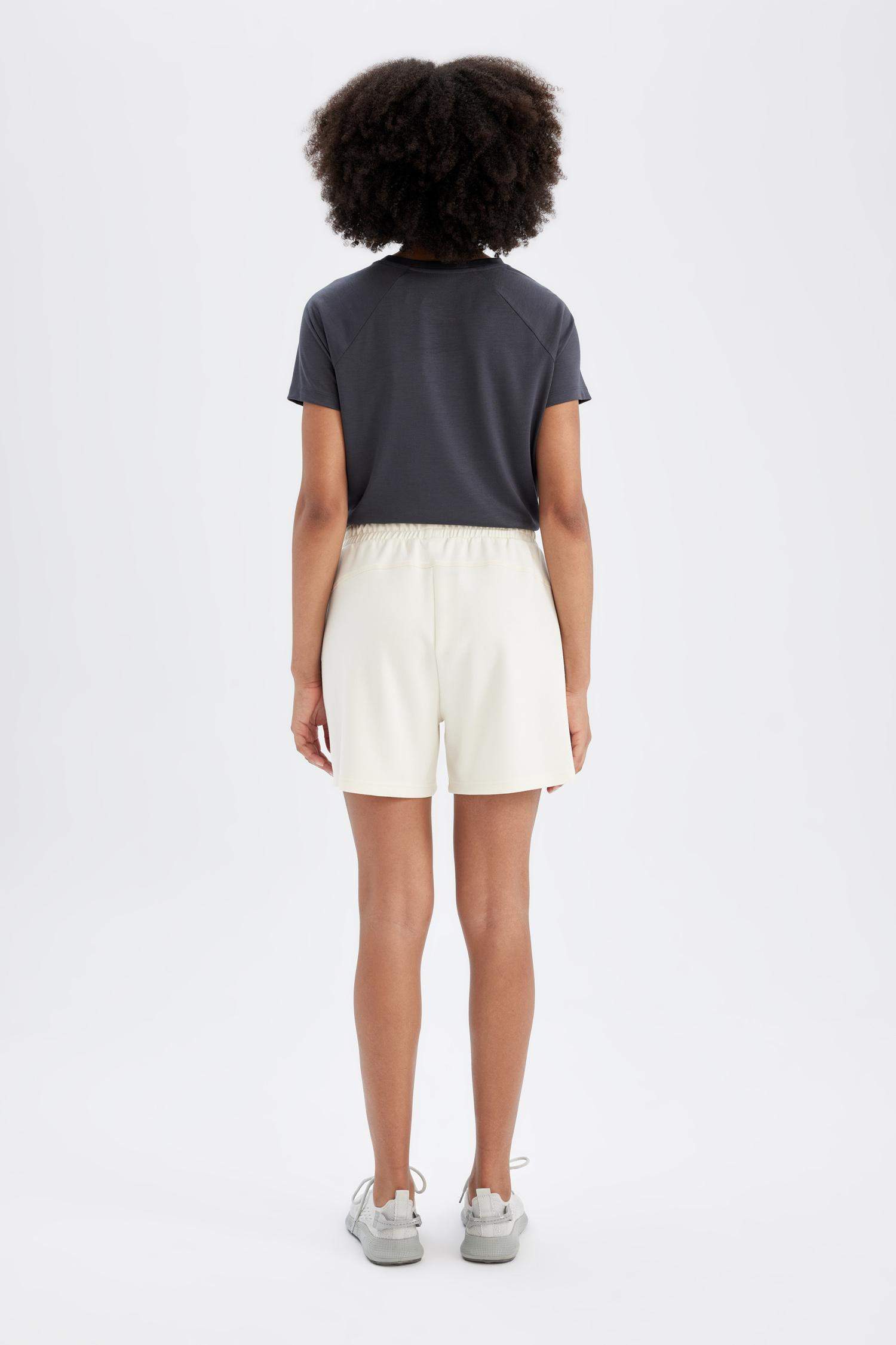 Standart Fit Sporcu Kısa Paça Modal Şort