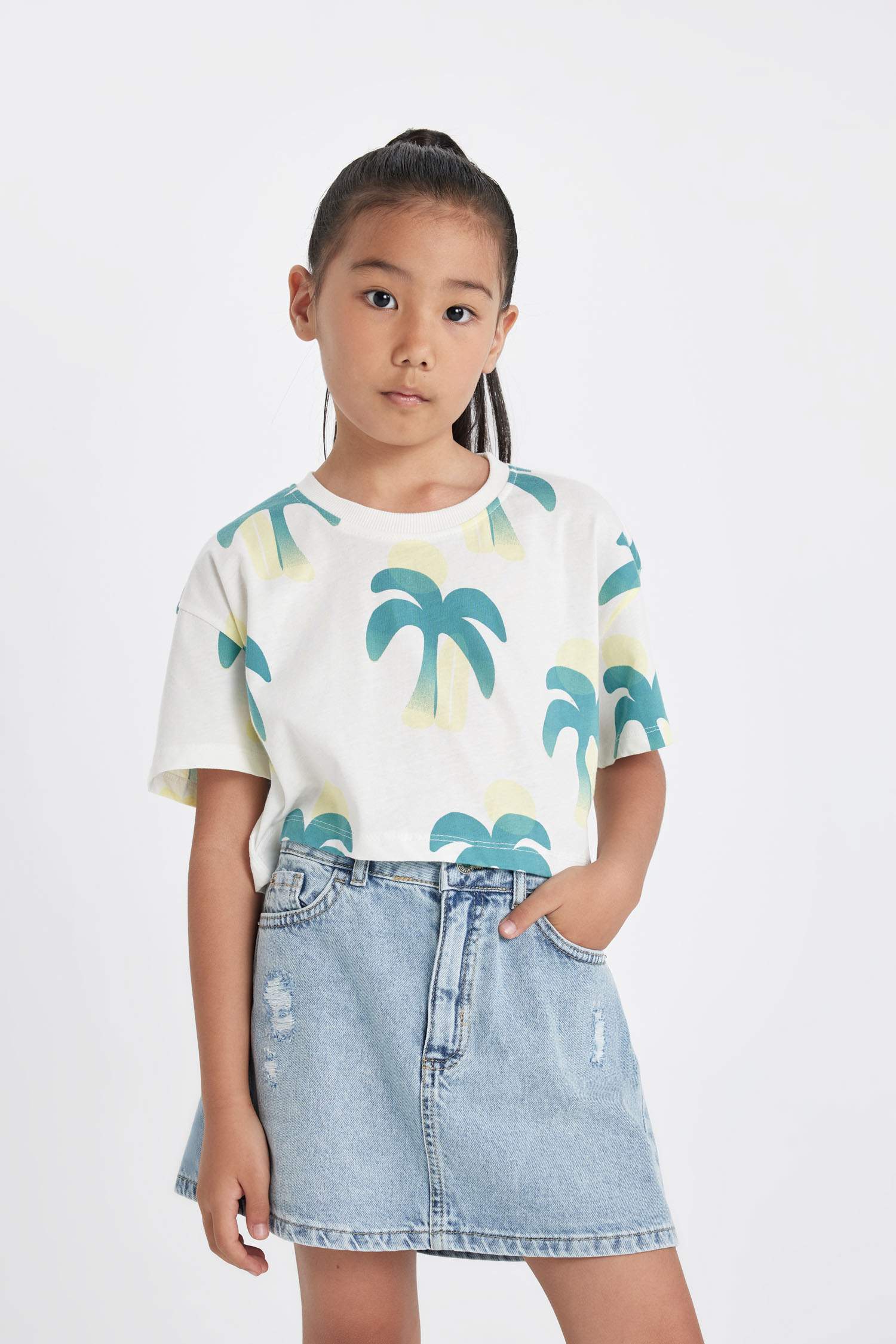 تيشيرت كروب بناتي بطبعة فاكهة