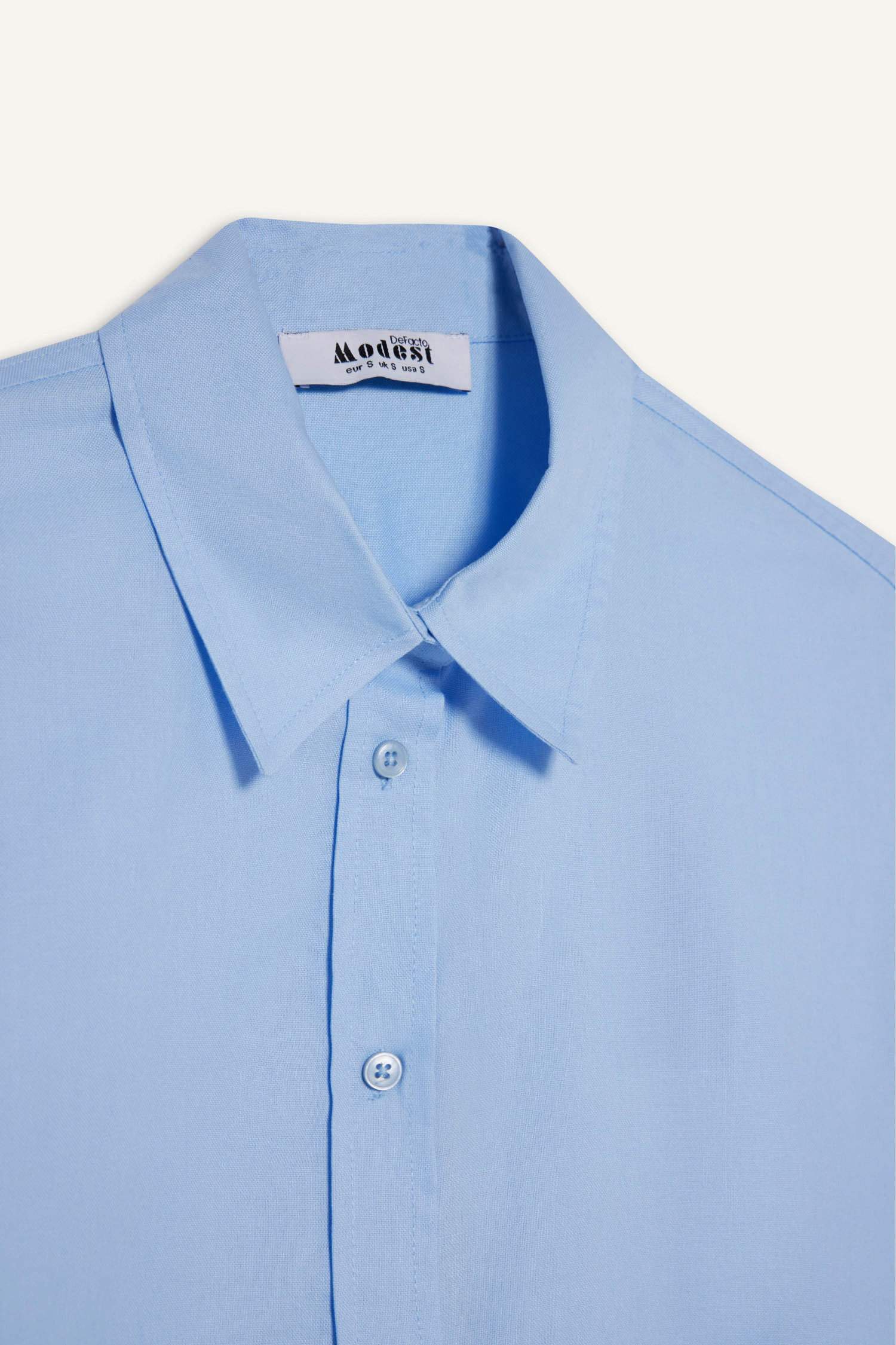 Relax Fit Oxford Uzun Kollu Gömlek Tunik