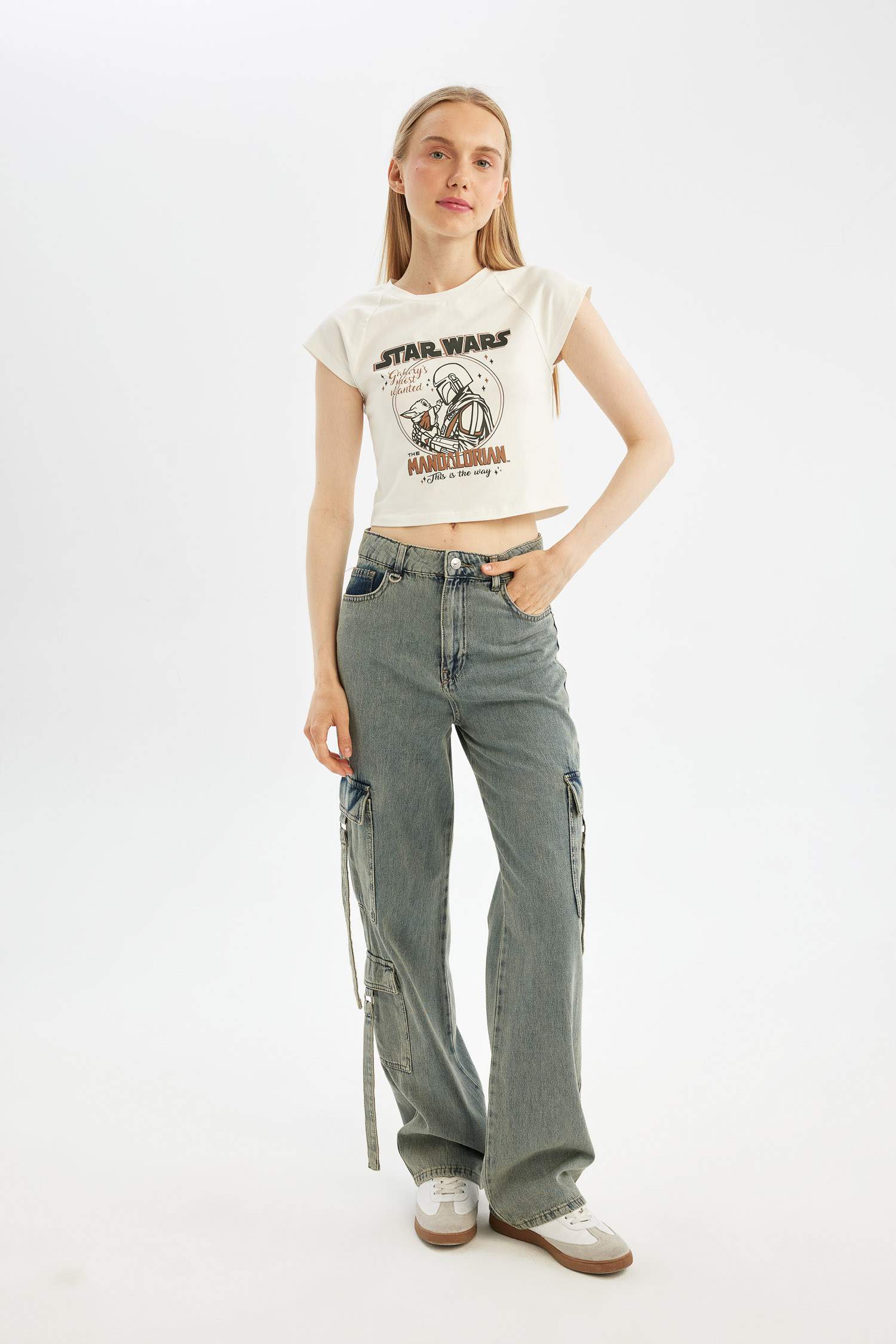 تيشيرت نص كم واسع من ستار ورز