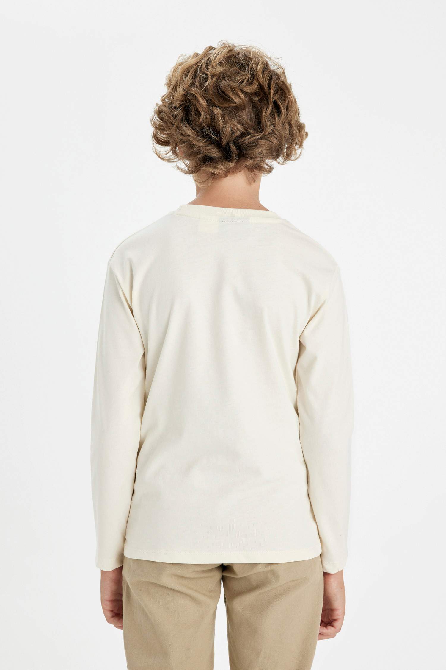 Erkek Çocuk Minecraft Bisiklet Yaka Uzun Kollu Tişört