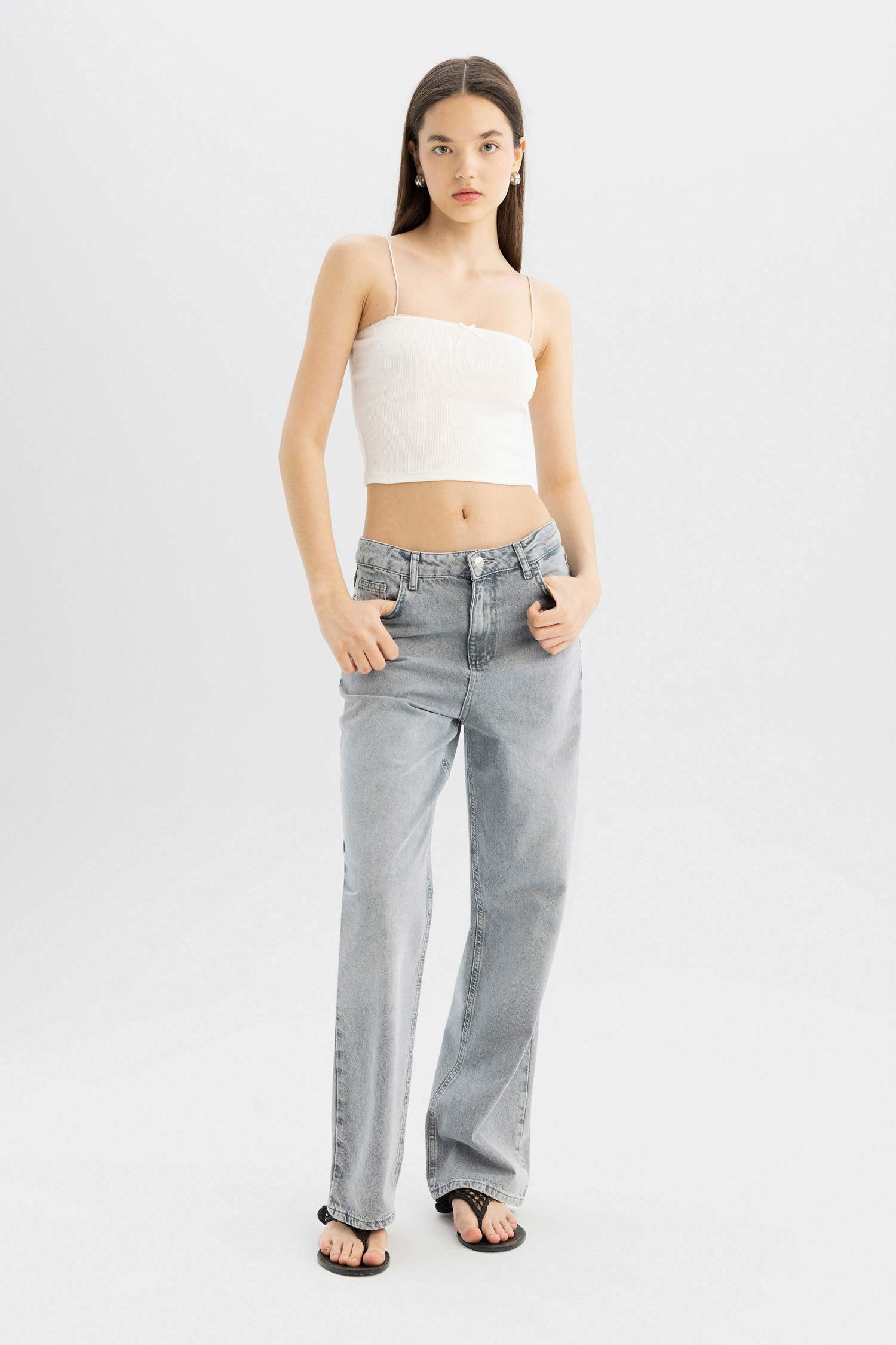 Coool Fitted Fitilli Kaşkorse İnce Askılı Atlet