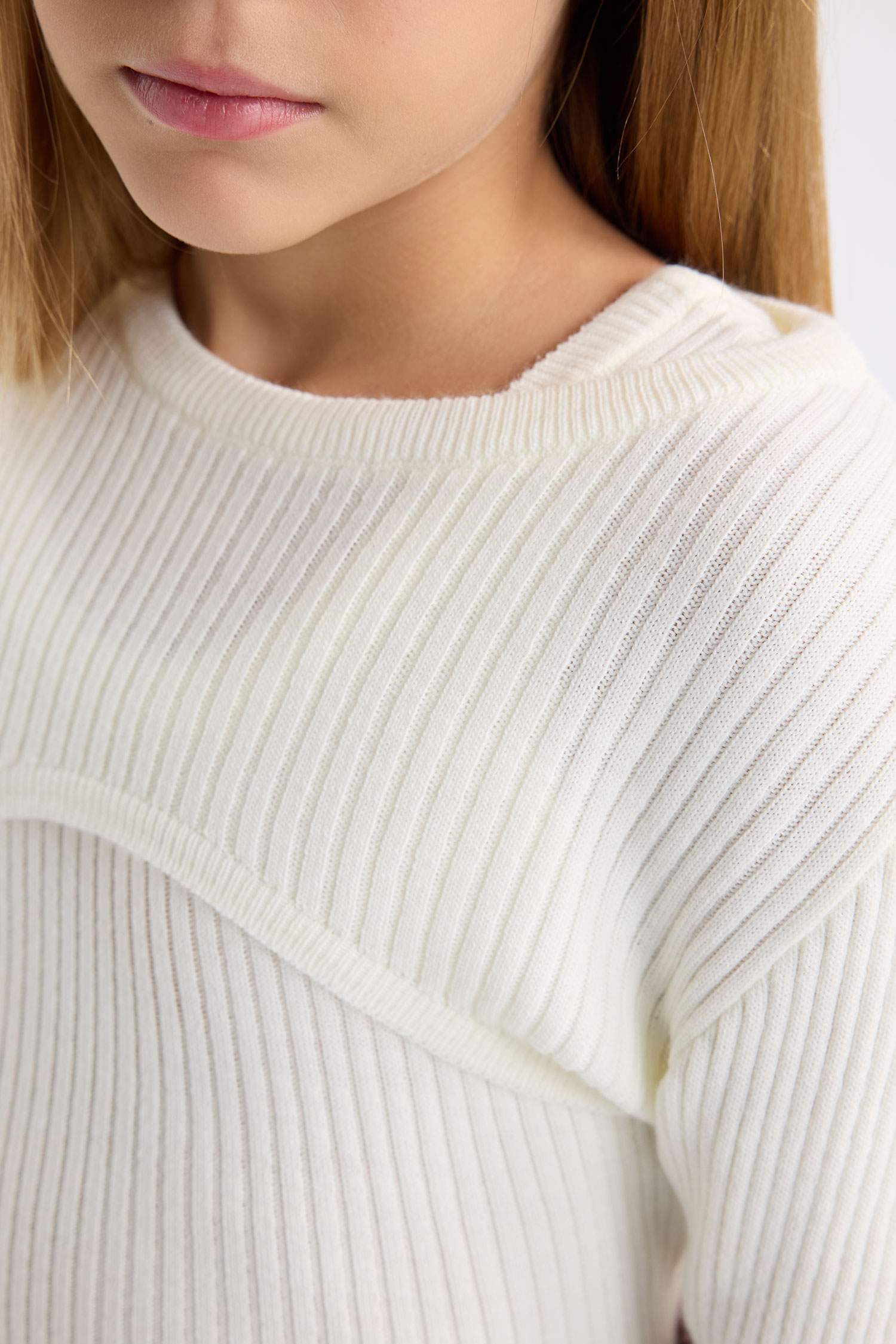 Girl 2 piece Slim Fit Crew Neck Pullover