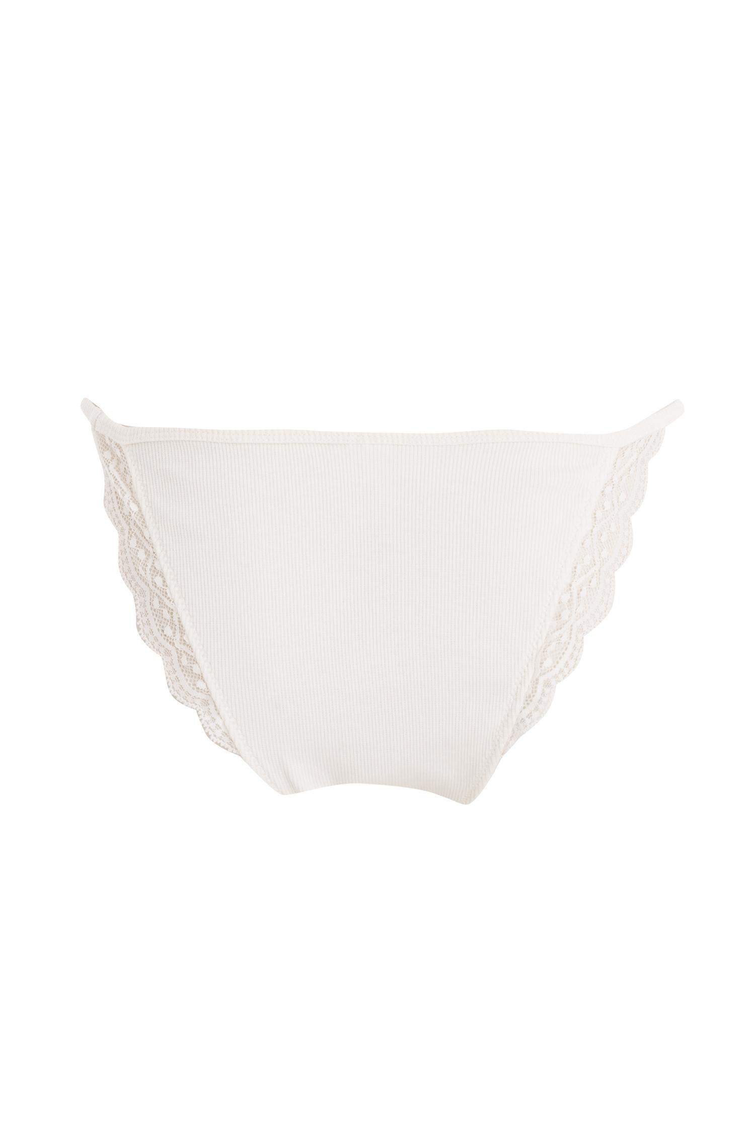 Pamuklu Basic Düz Slip Külot-Fall in Love