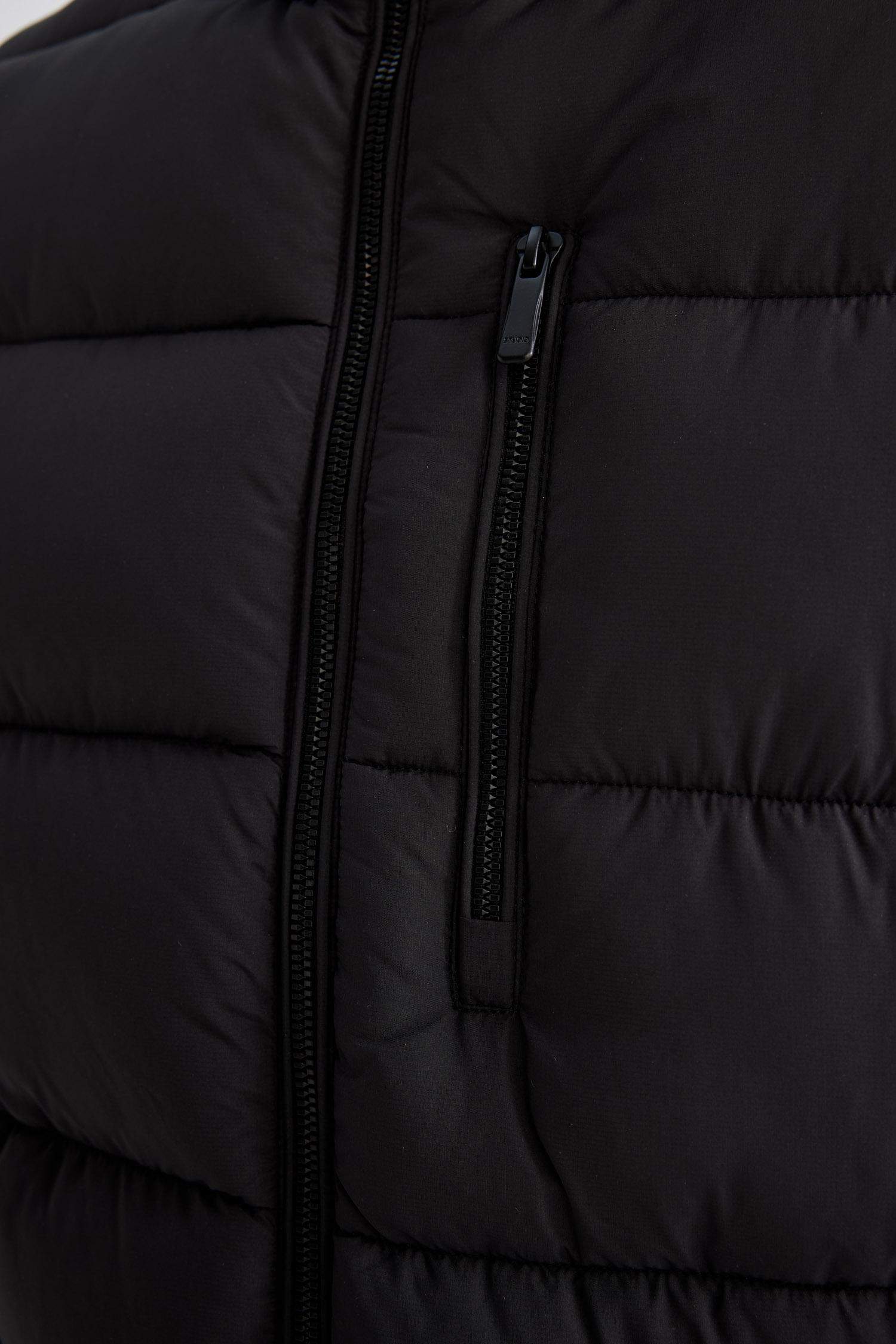 Su İtici Rüzgar Geçirmez Slim Fit Dar Kesim Dik Yaka Astarlı Fermuarlı Cepli Kışlık Şişme Mont