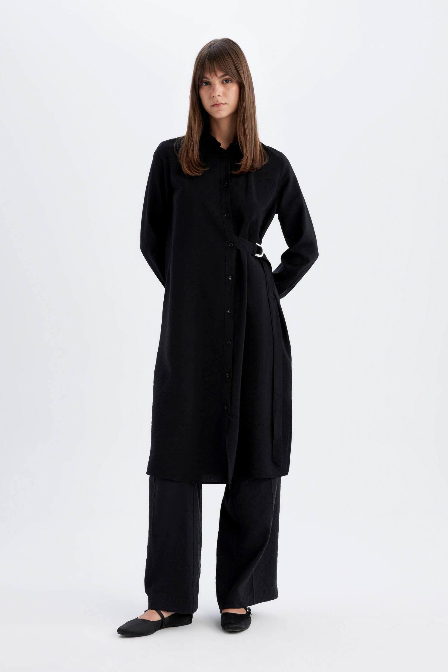 Regular Fit Long Sleeve Shirt Tunic