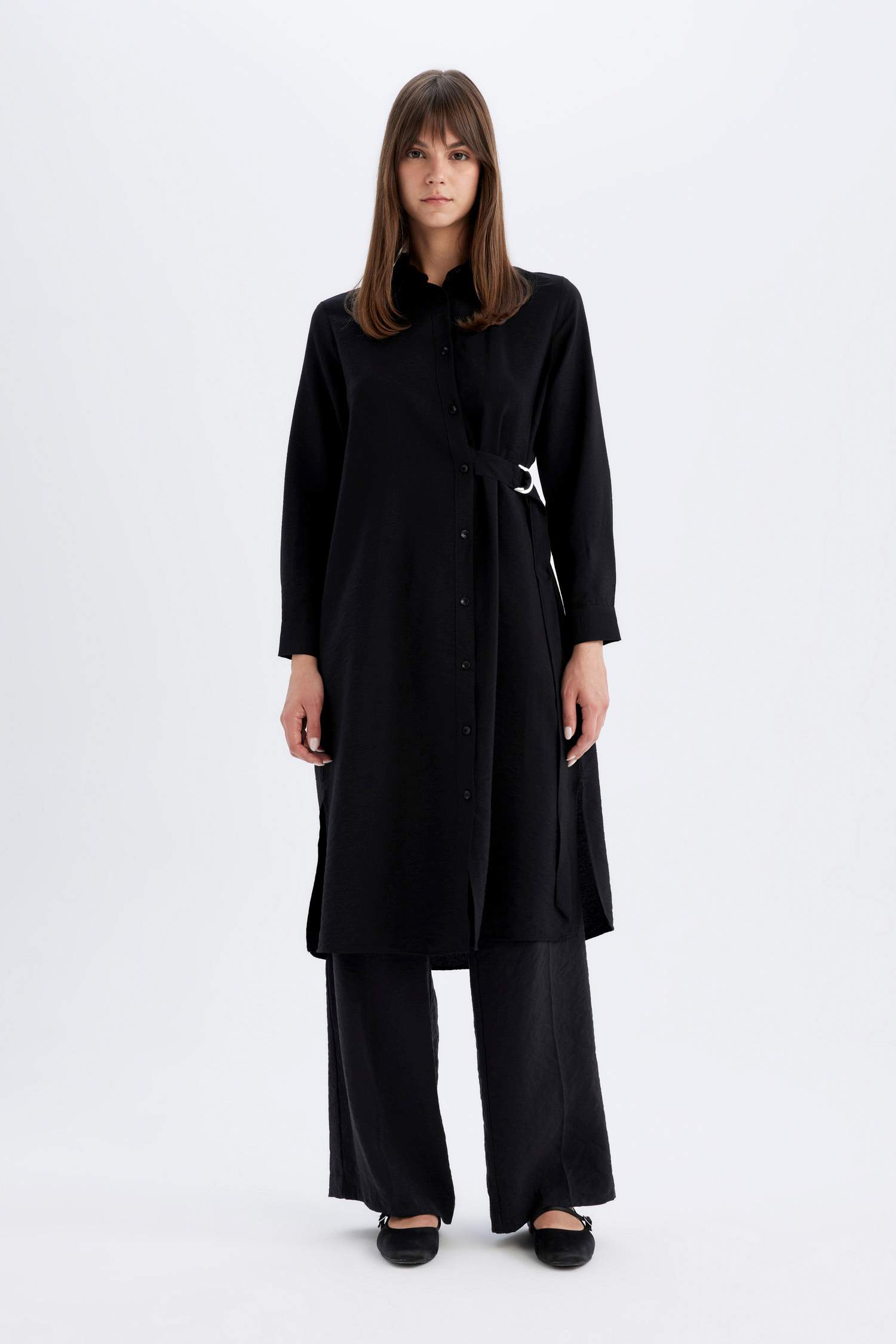 Regular Fit Long Sleeve Shirt Tunic