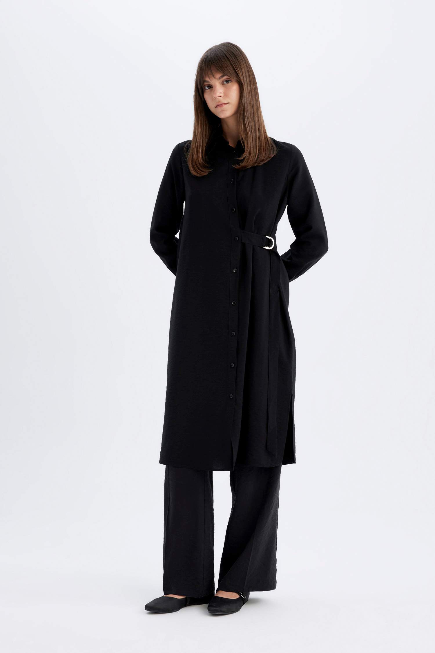 Regular Fit Long Sleeve Shirt Tunic