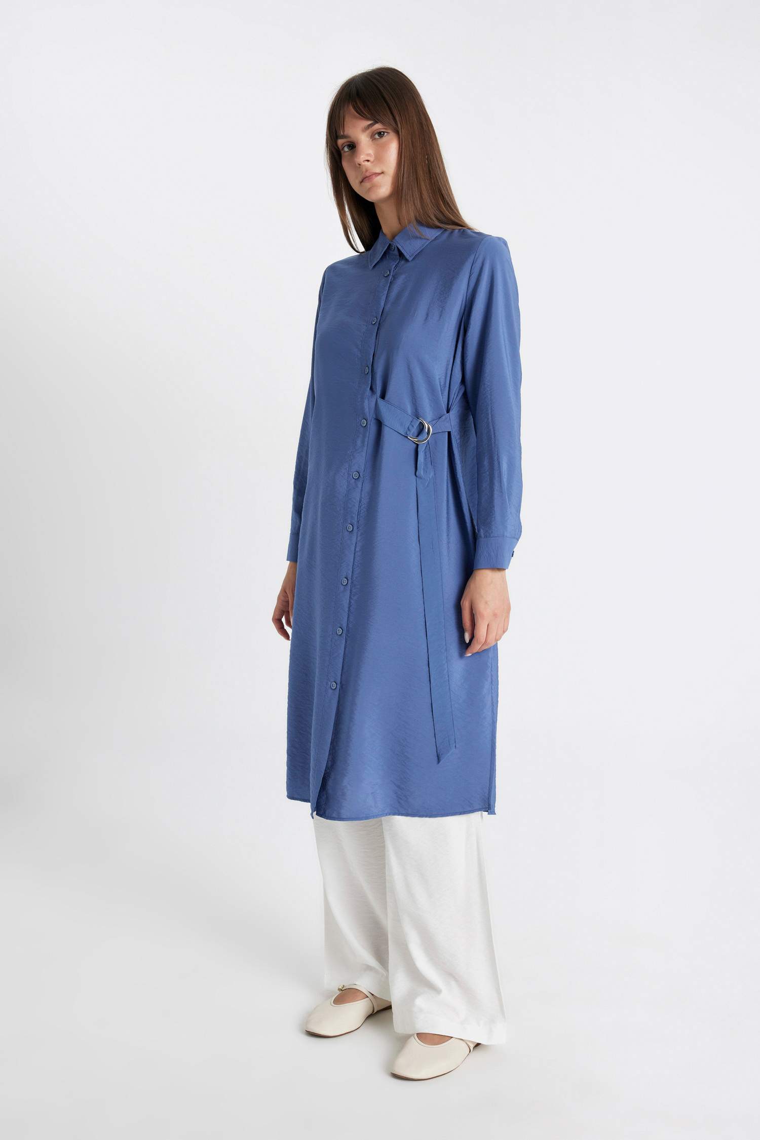Regular Fit Long Sleeve Shirt Tunic