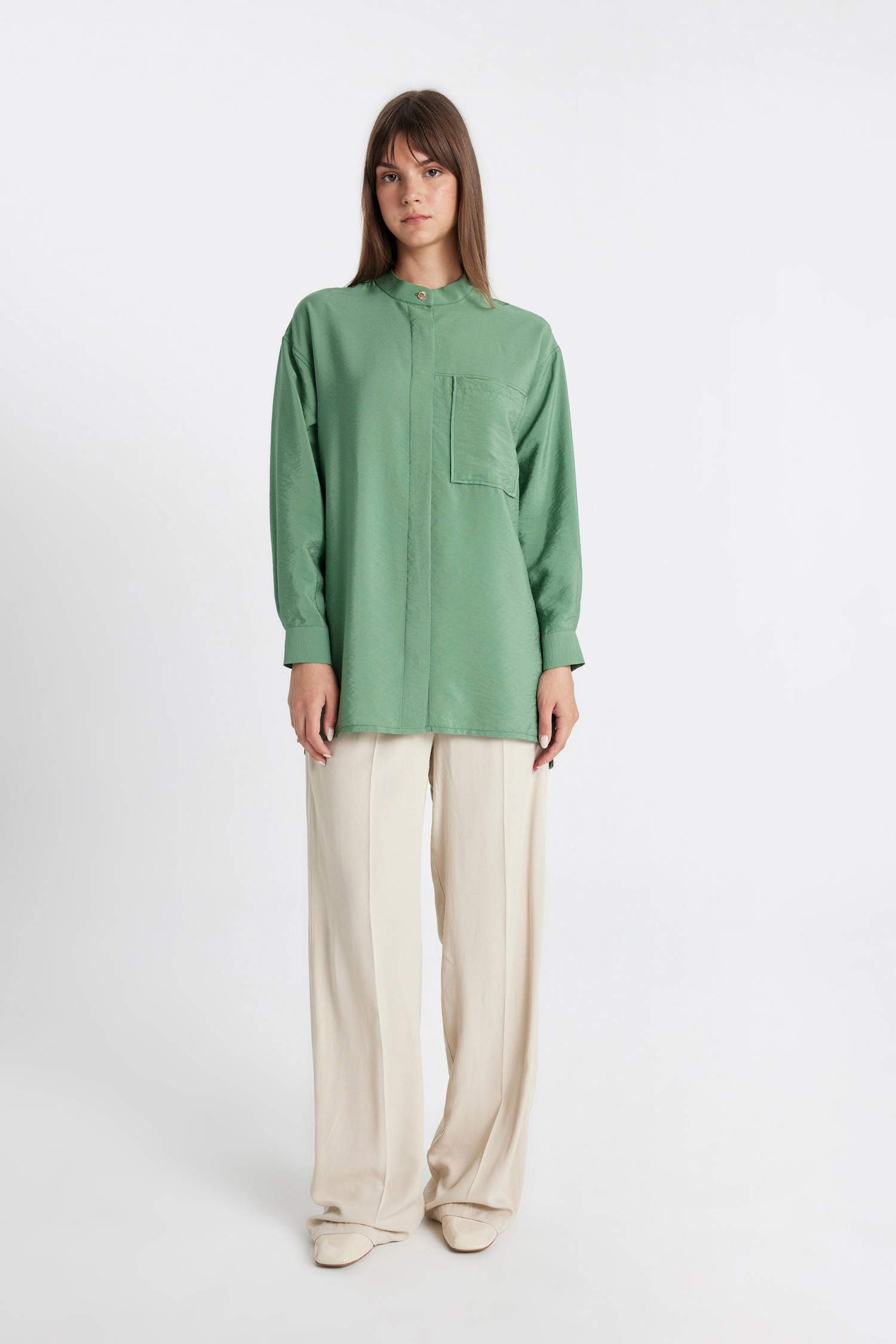 Tunique Coupe Relax à Manches Longues