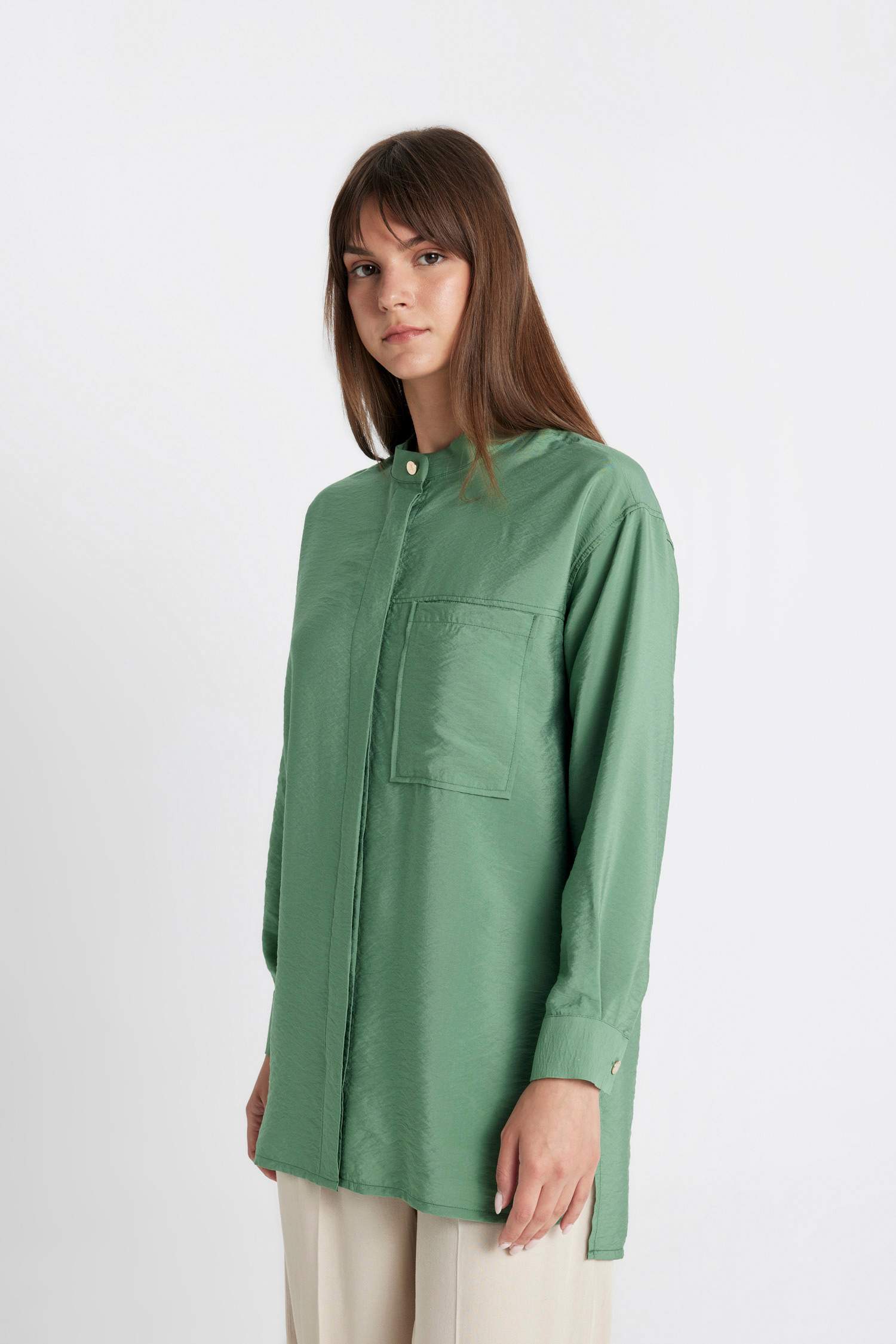 Tunique Coupe Relax à Manches Longues