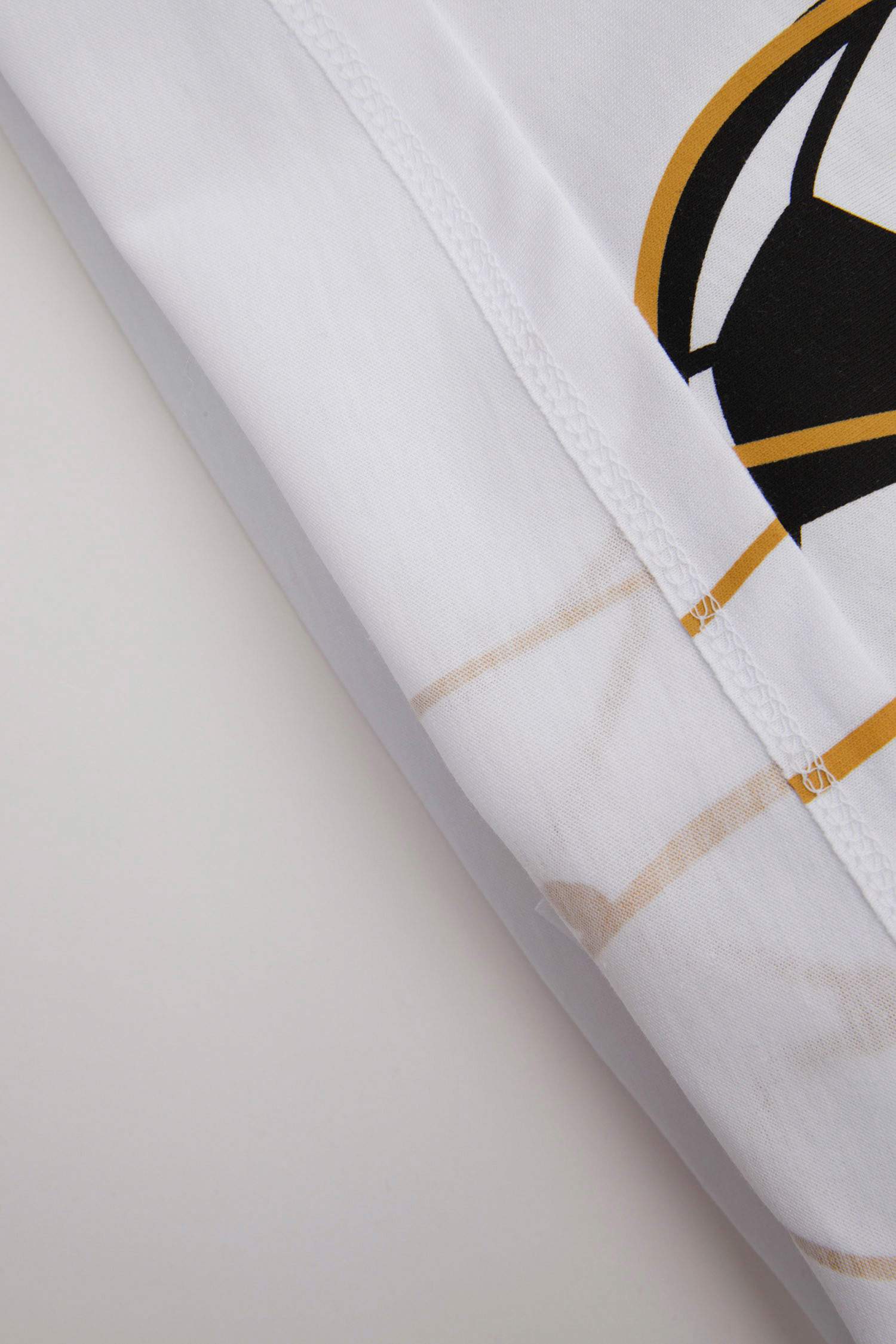 Erkek Bebek Bisiklet Yaka Futbol Baskılı Kısa Kollu Tişört