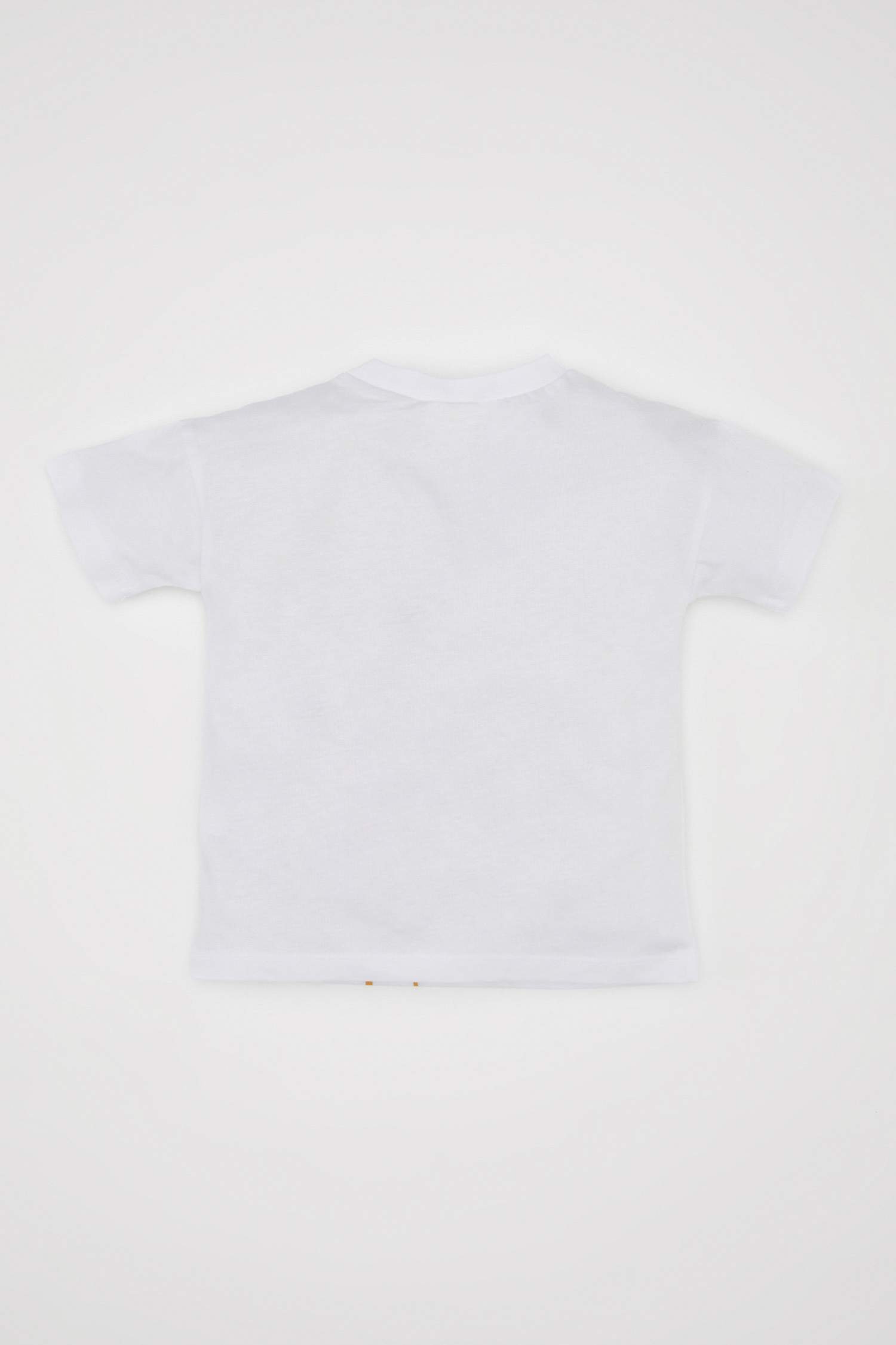 Erkek Bebek Bisiklet Yaka Futbol Baskılı Kısa Kollu Tişört