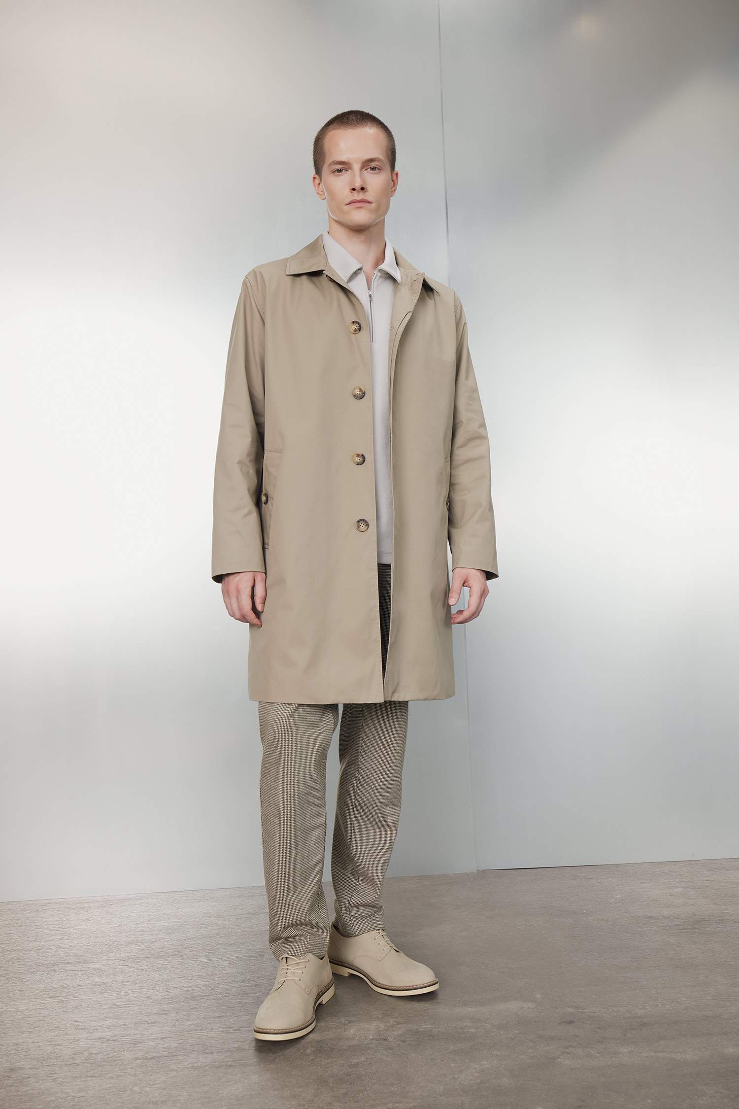 Regular Fit Cotton Coat