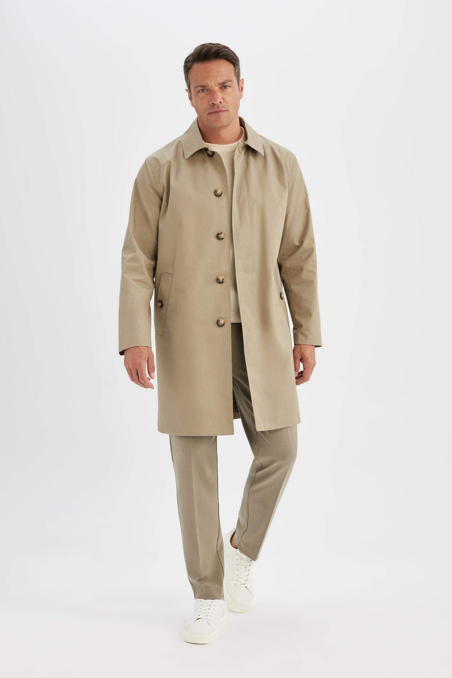 Regular Fit Cotton Coat