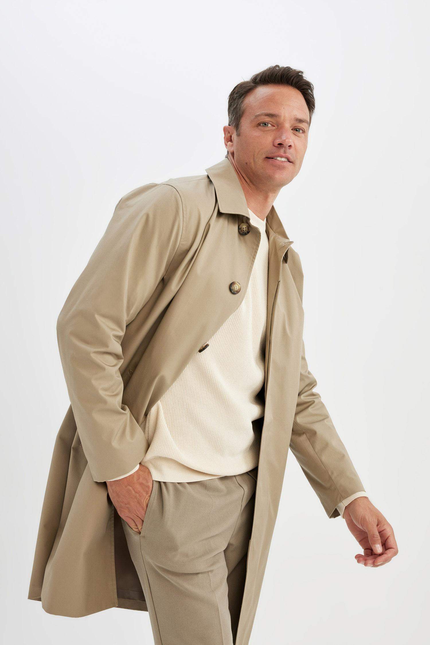Regular Fit Cotton Coat