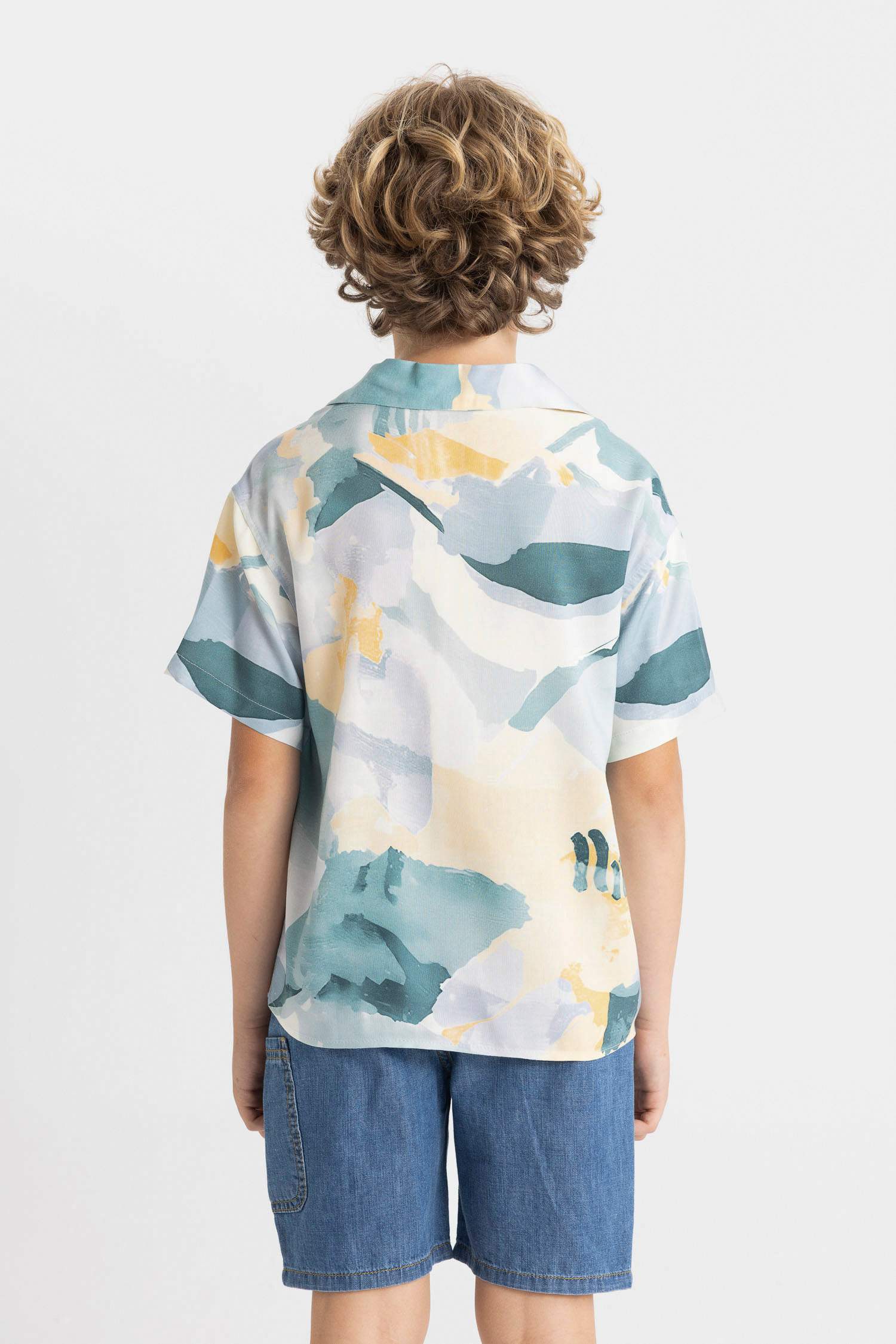 قميص بولو اولادي فيسكوز اوفر سايز