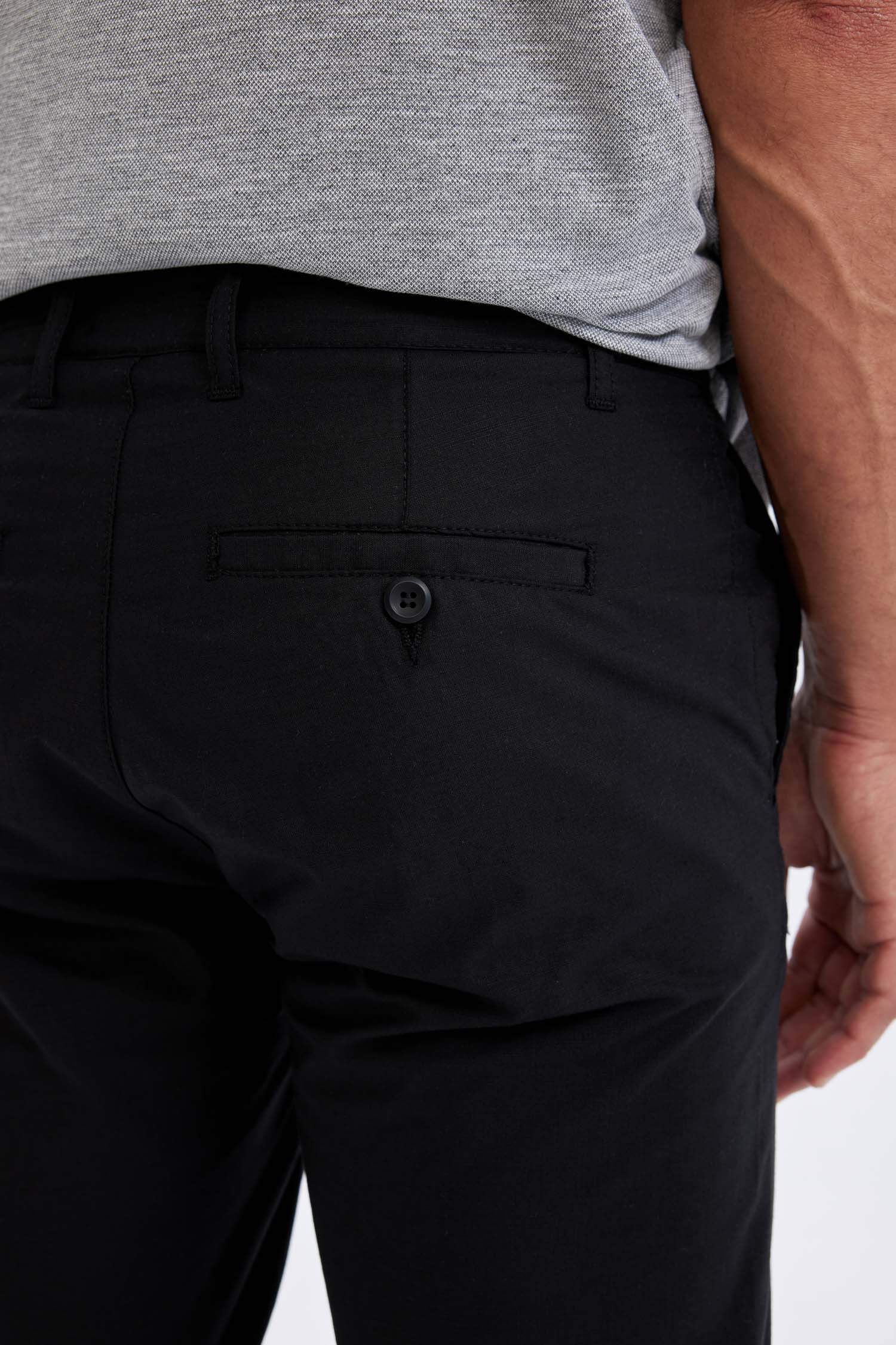 Regular Fit Normal Kesim Yazlık Düz Paça Chino Kanvas Pantolon