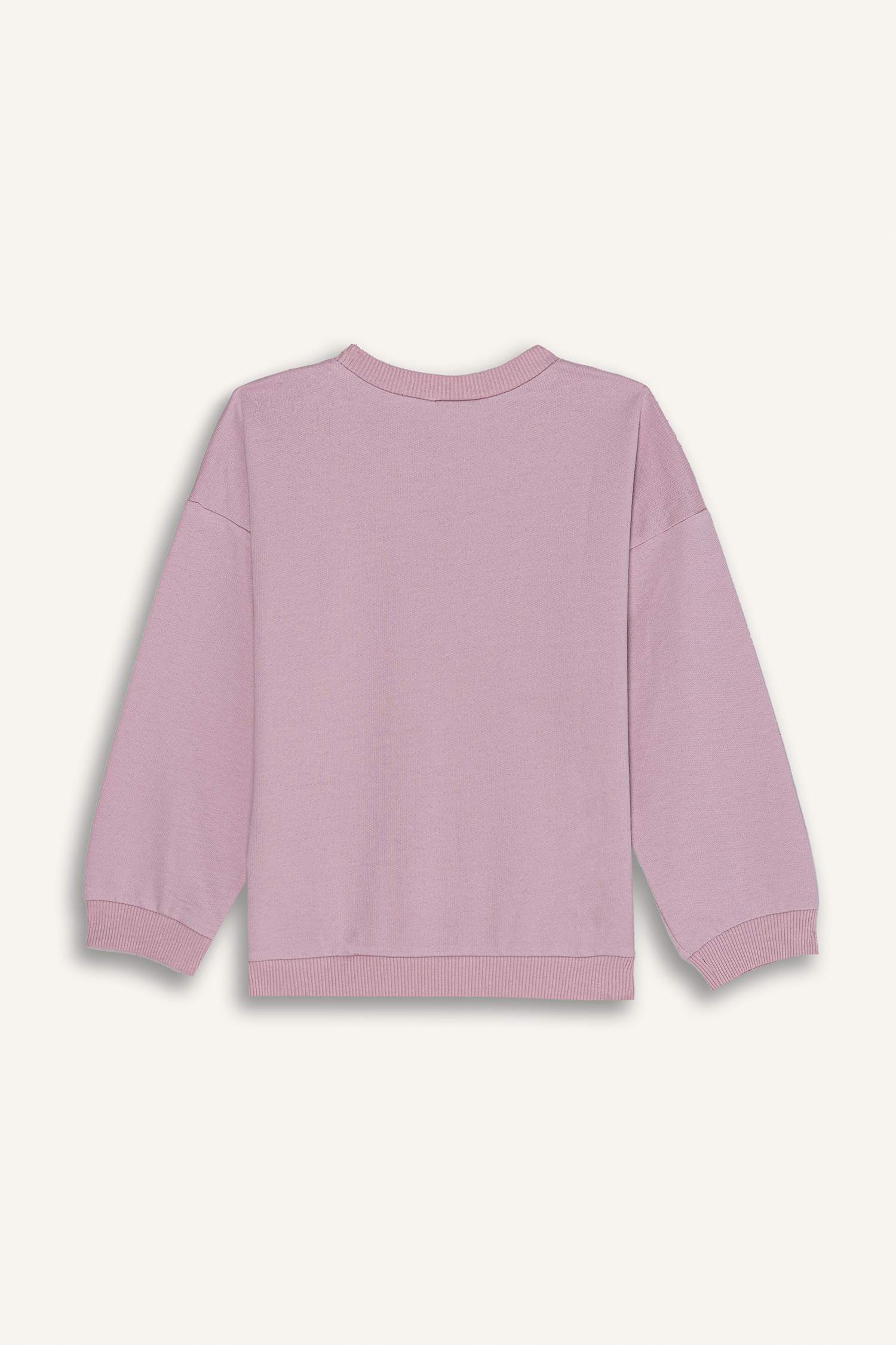 Baby Girl Regular Fit Slogan Patterned Sweatshirt