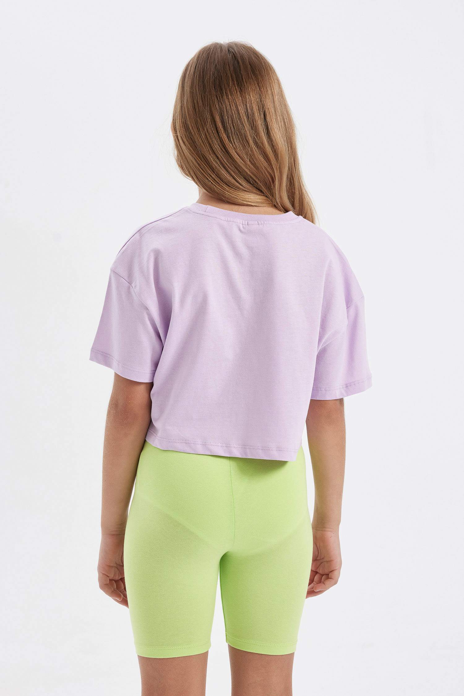 تيشيرت كروب بناتي فلورال نص ردن بياخة مستديرة