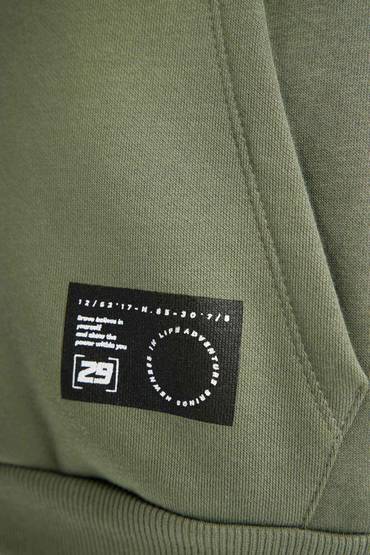 Boy Oversize Fit Hooded Thick School Sweatshirt