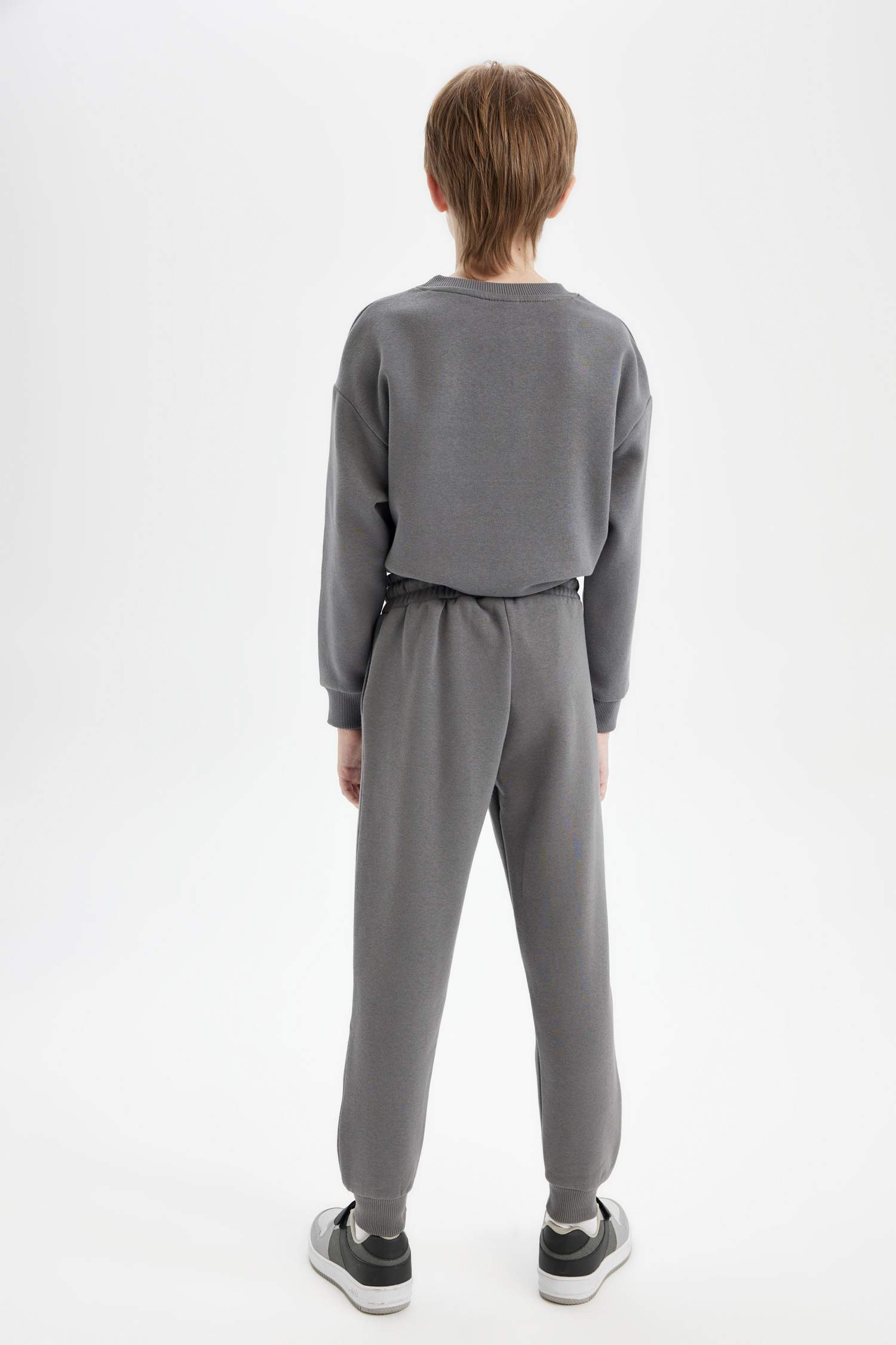 Erkek Çocuk Baskılı Beli Paçası Lastikli Cepli Jogger Okul Eşofman Altı