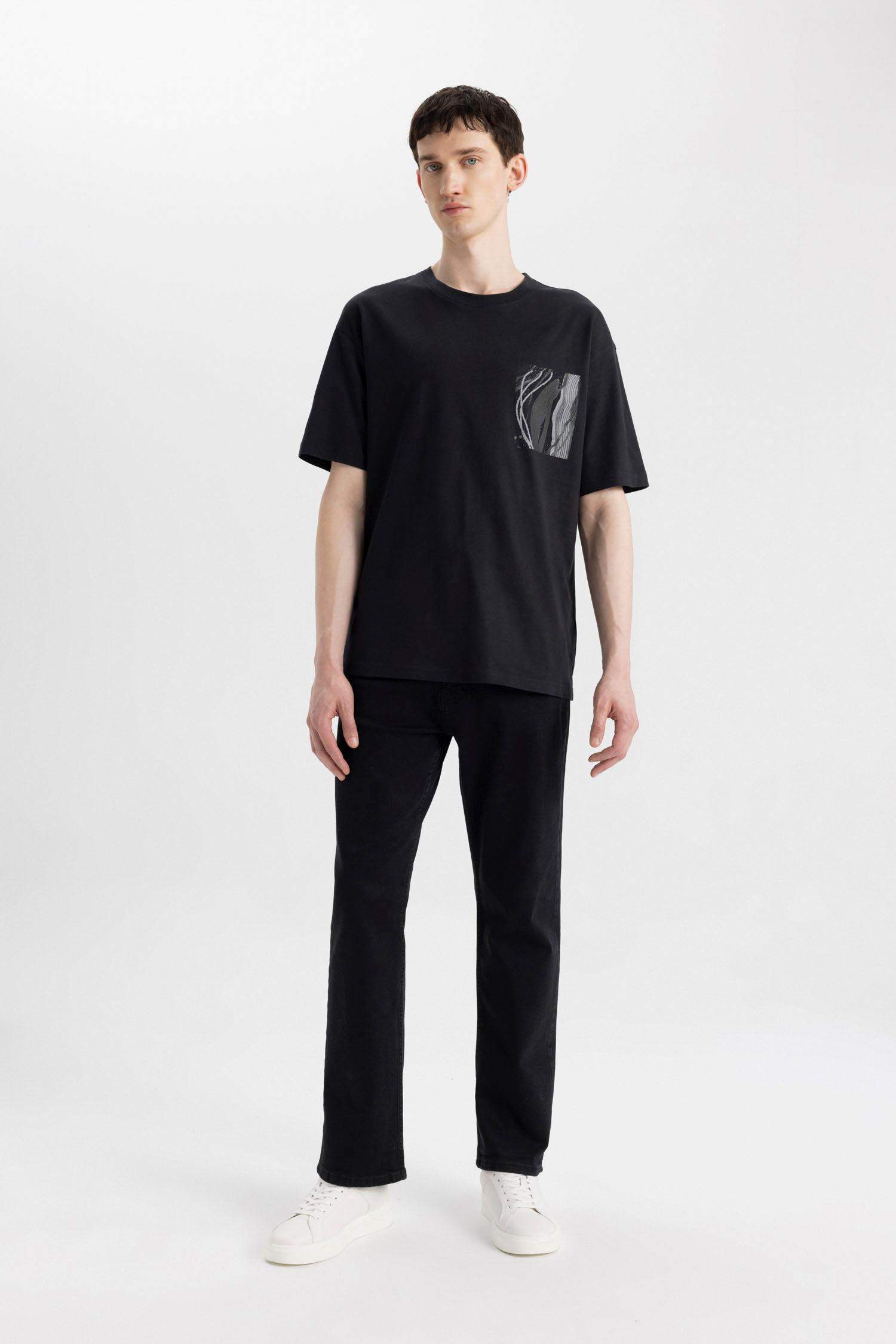 Diago Comfort Fit Rahat Kalıp Yüksek Bel Geniş Paça Jean Pantolon