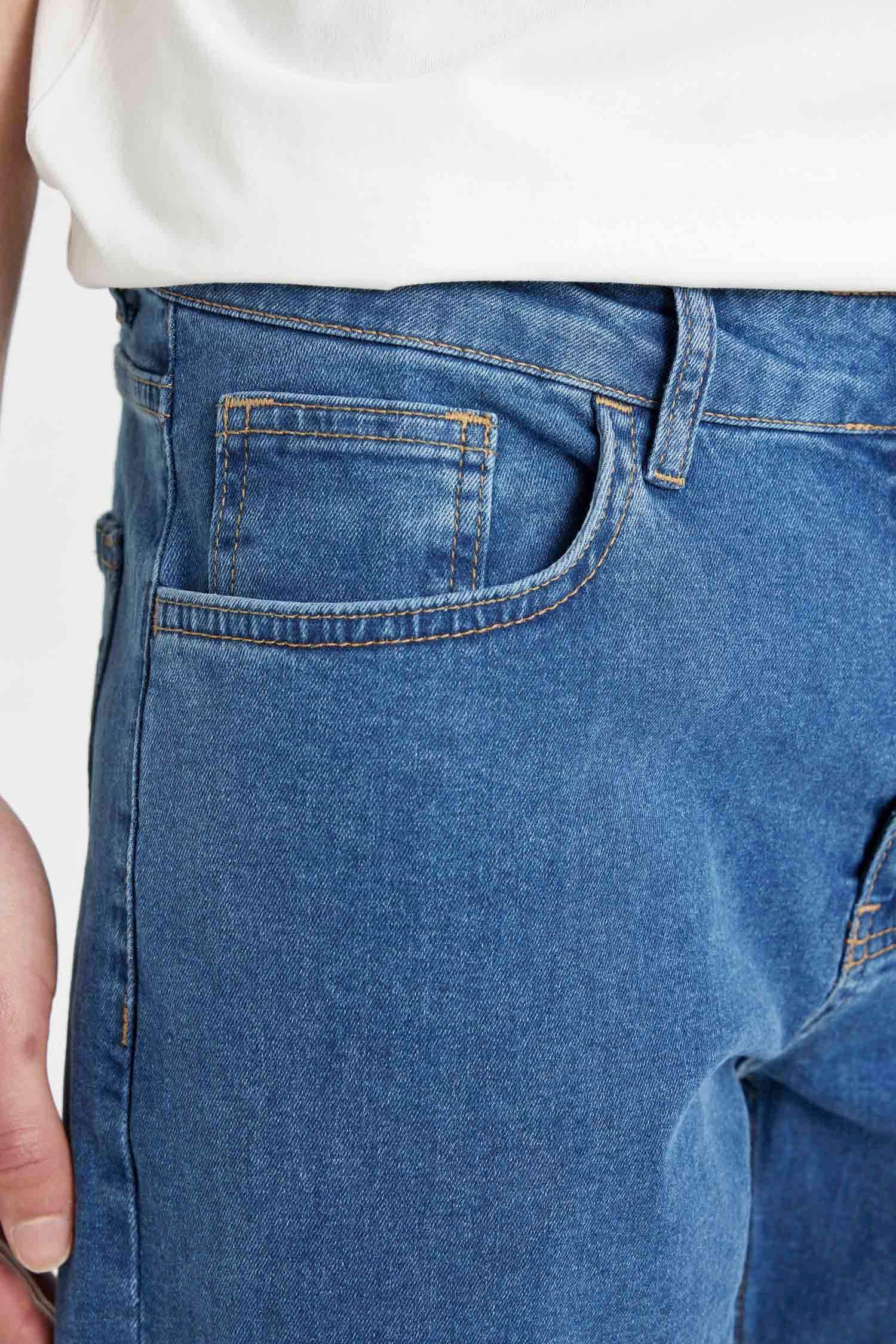 Diago Comfort Fit Rahat Kalıp Yüksek Bel Geniş Paça Jean Pantolon