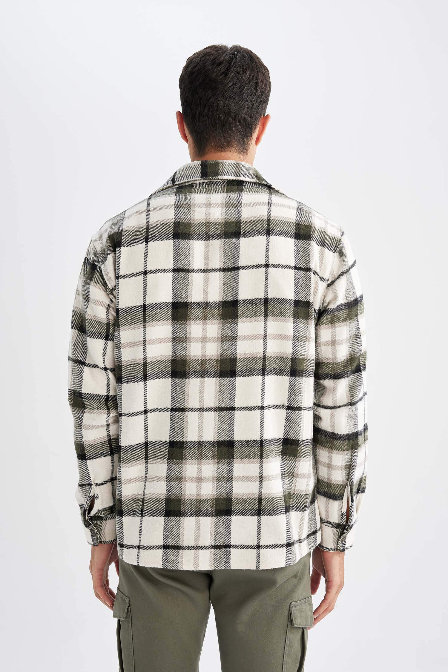 Regular Fit Kareli Oduncu Flanel Uzun Kollu Gömlek