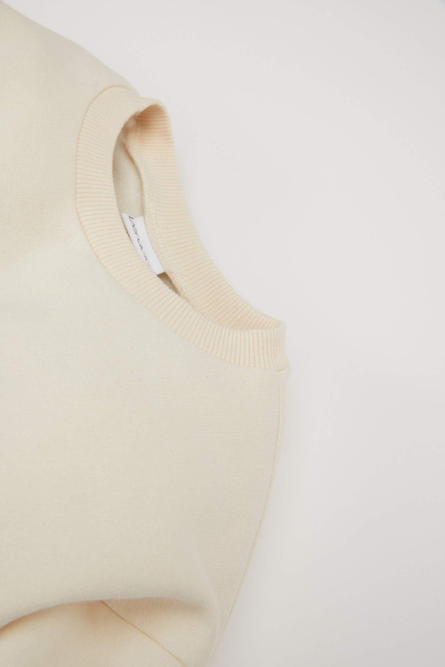 Kız Bebek Bisiklet Yaka Baskılı Sweatshirt