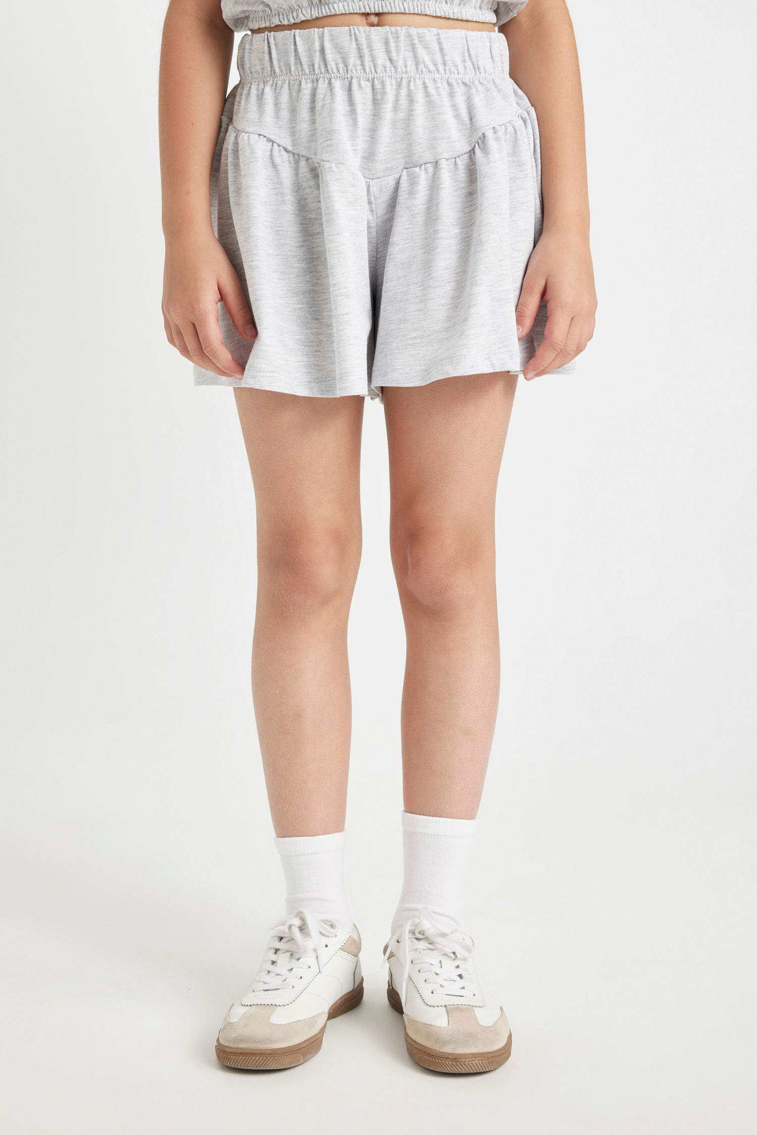 Girl Printed Sleeveless T-Shirt Shorts 2 Piece Set