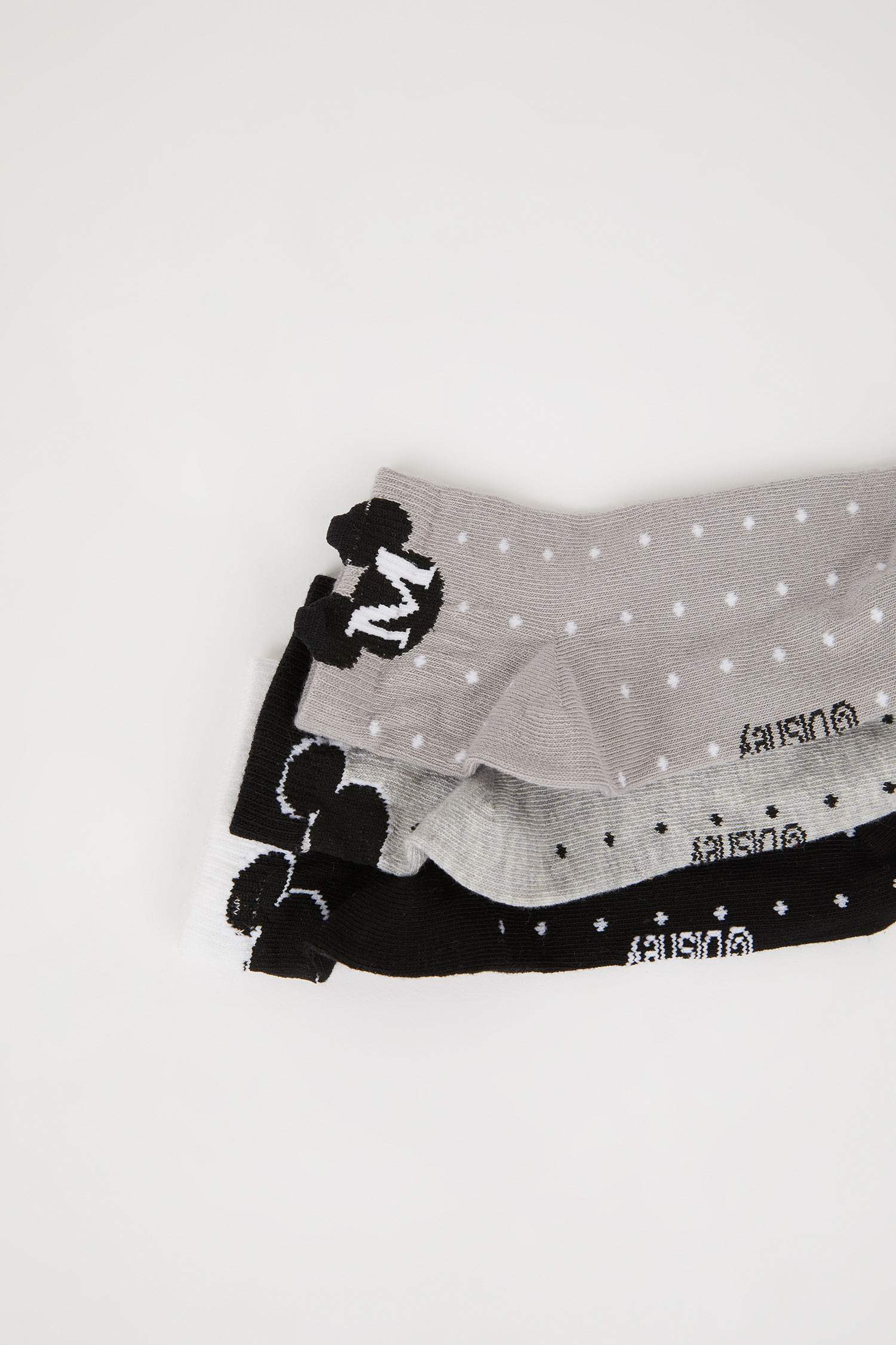 Kız Çocuk Disney Mickey & Minnie 3'lü Pamuklu Patik Çorap