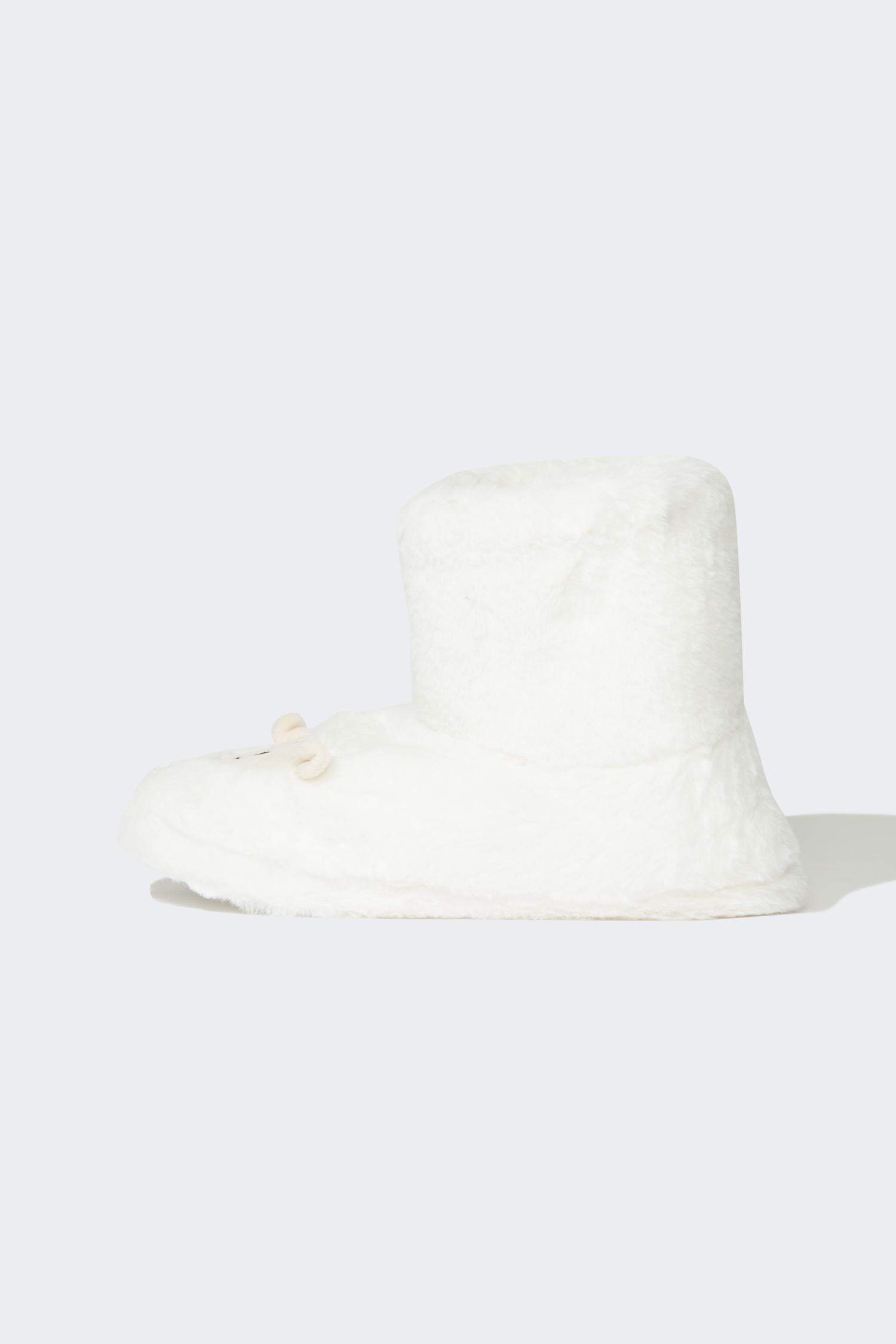 Pantoufles hautes à Semelle Plate pour Femme