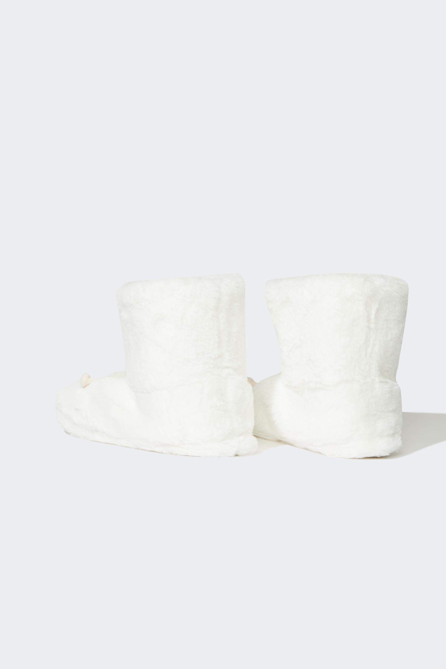 Pantoufles hautes à Semelle Plate pour Femme