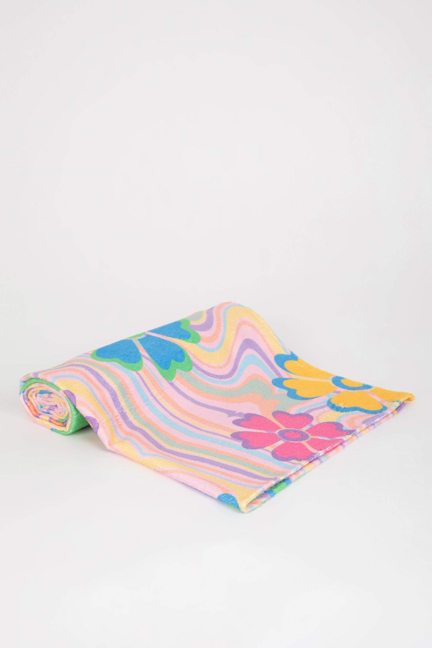 Declara x DeFacto Çiçekli Plaj Havlusu